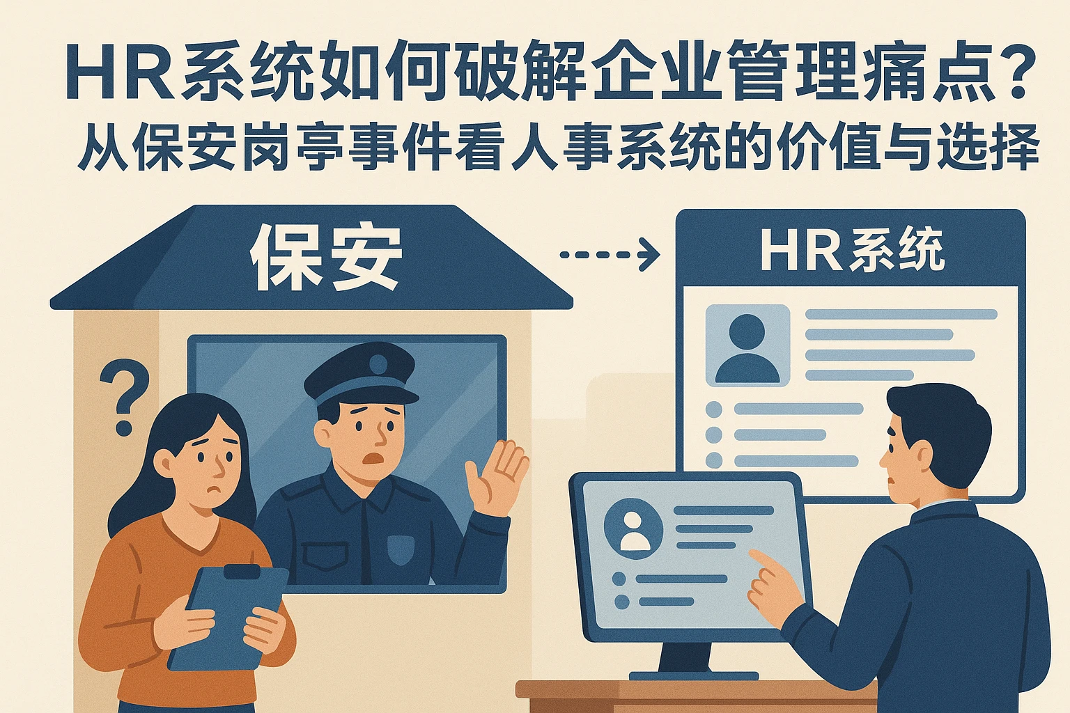HR系统如何破解企业管理痛点？从保安岗亭事件看人事系统的价值与选择