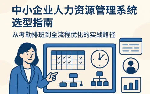 中小企业人力资源管理系统选型指南：从考勤排班到全流程优化的实战路径
