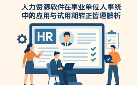 人力资源软件在事业单位人事系统中的应用与试用期转正管理解析