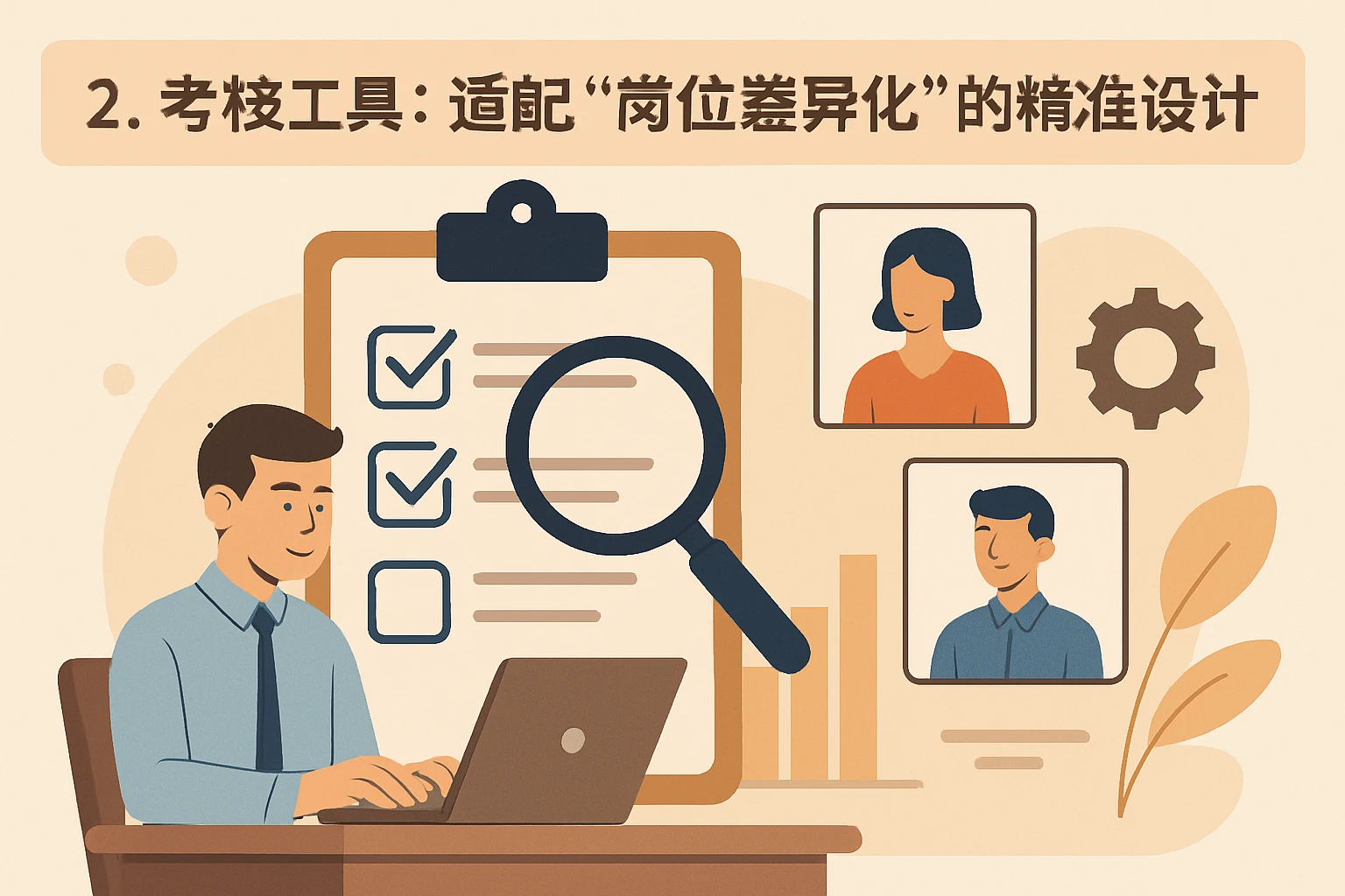 2. 考核工具：适配“岗位差异化”的精准设计