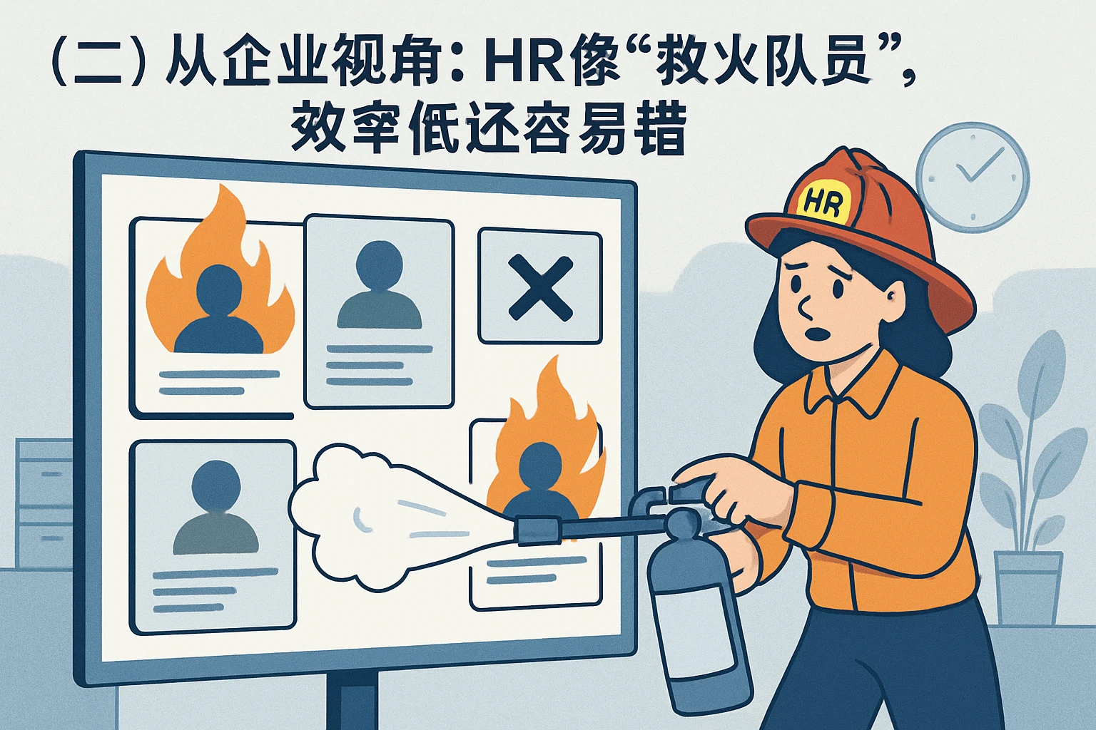 （二）从企业视角：HR像“救火队员”，效率低还容易错