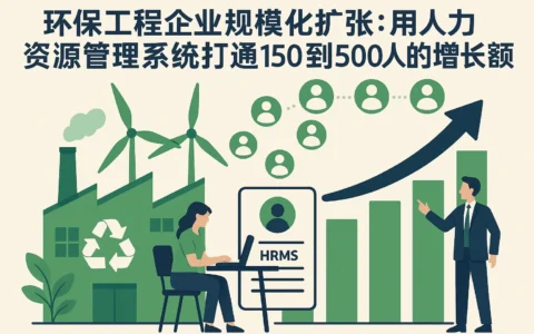 环保工程企业规模化扩张：用人力资源管理系统打通150到500人的增长瓶颈
