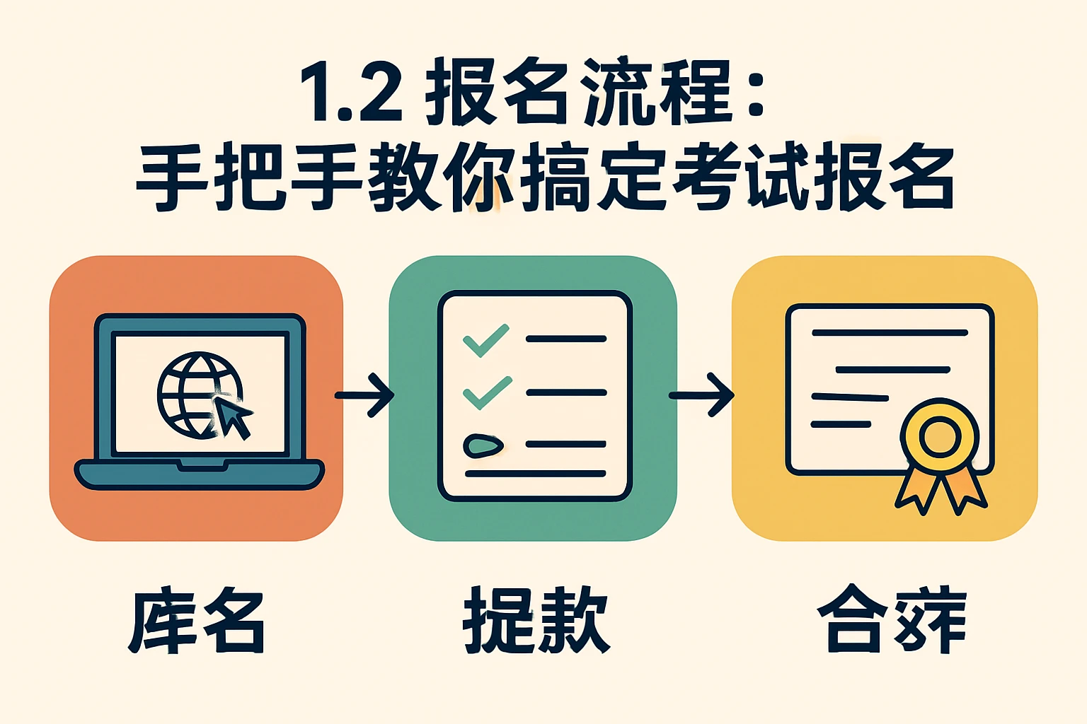 1.2 报名流程：手把手教你搞定考试报名
