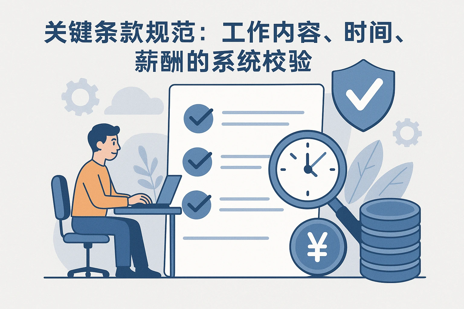 2. 关键条款规范：工作内容、时间、薪酬的系统校验