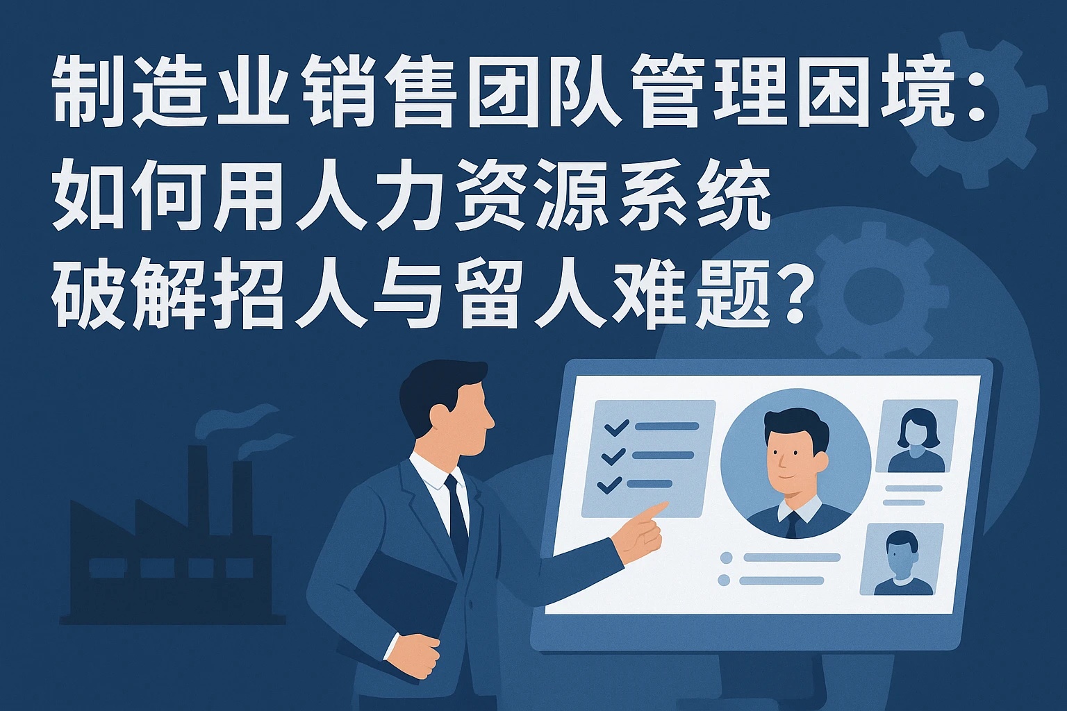 制造业销售团队管理困境：如何用人力资源系统破解招人与留人难题？