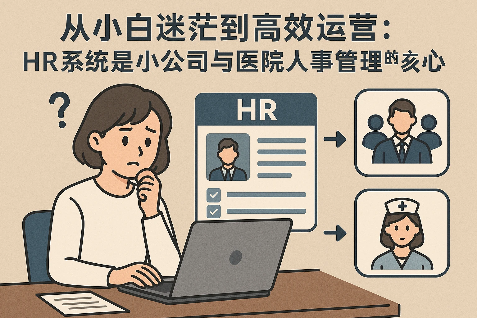 从小白迷茫到高效运营：HR系统是小公司与医院人事管理的核心解决方案