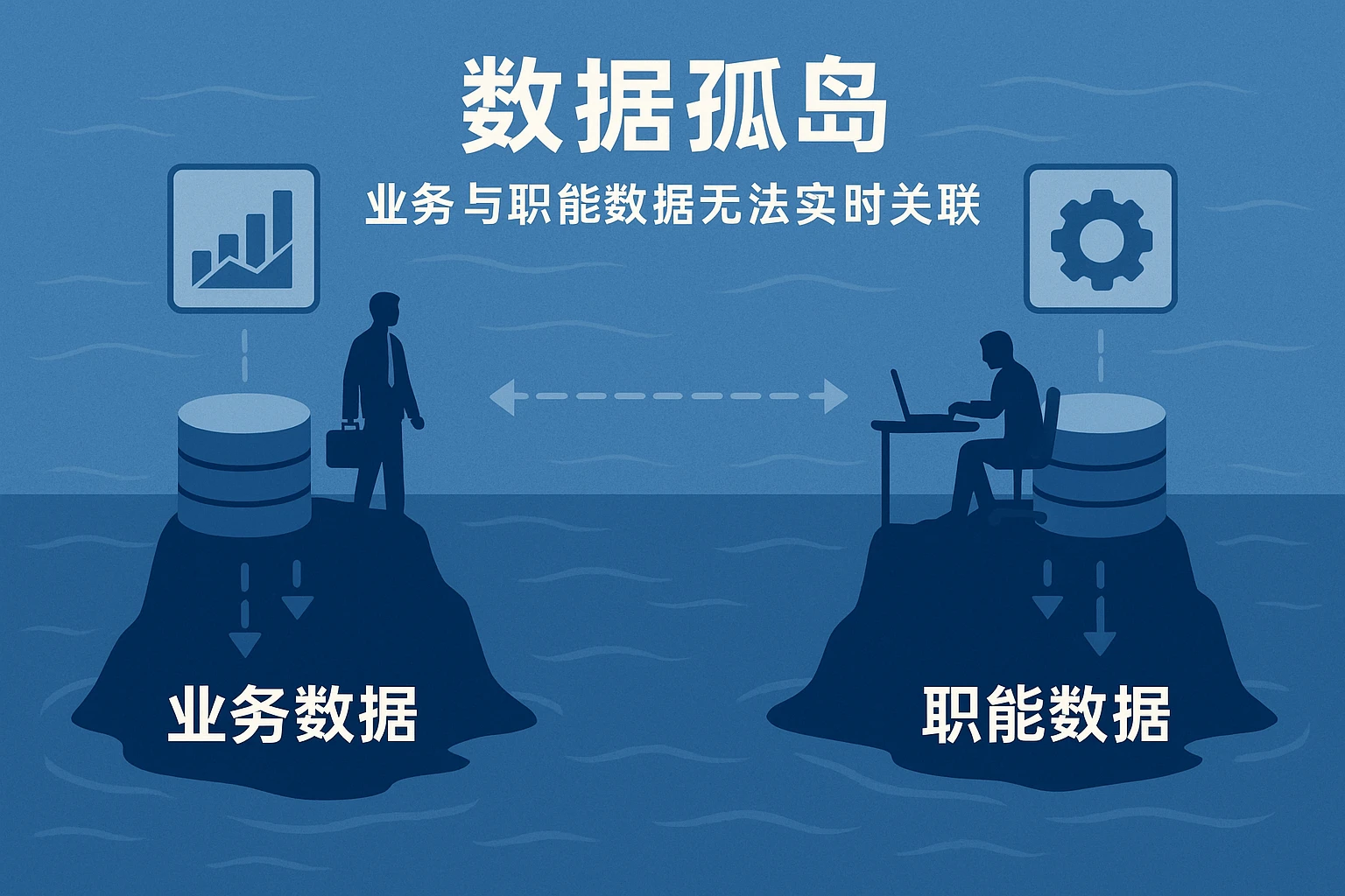 2. 数据孤岛：业务与职能数据无法实时关联