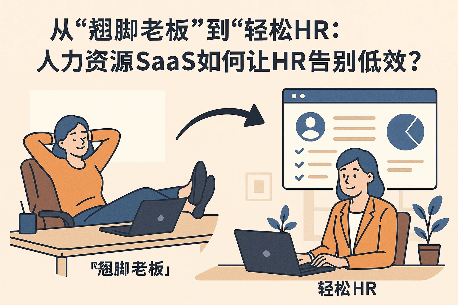 从“翘脚老板”到“轻松HR”：人力资源SaaS如何让HR告别低效？