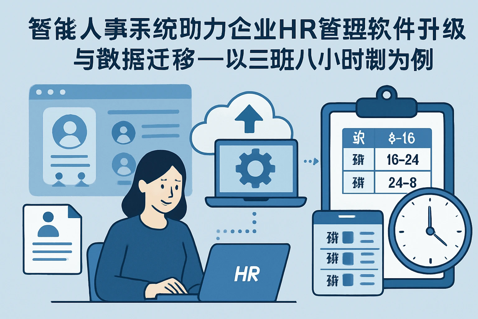 智能人事系统助力企业HR管理软件升级与数据迁移——以三班八小时制为例