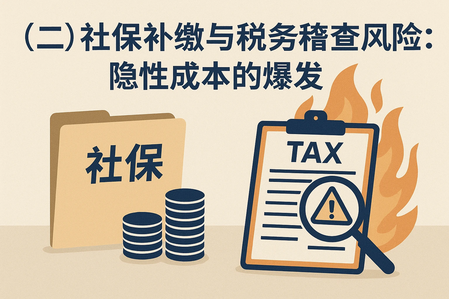 （二）社保补缴与税务稽查风险：隐性成本的爆发
