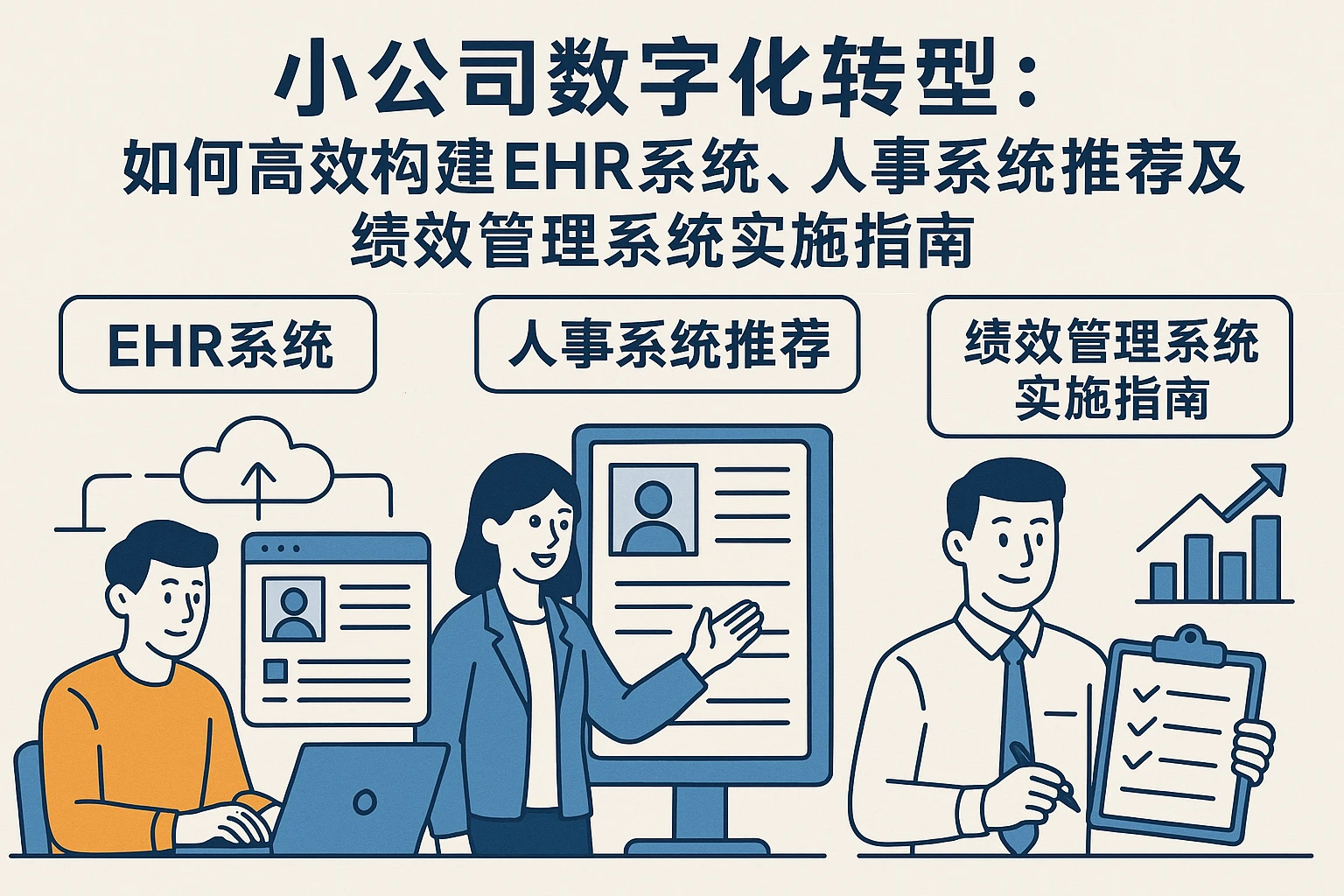 小公司数字化转型：如何高效构建EHR系统、人事系统推荐及绩效管理系统实施指南