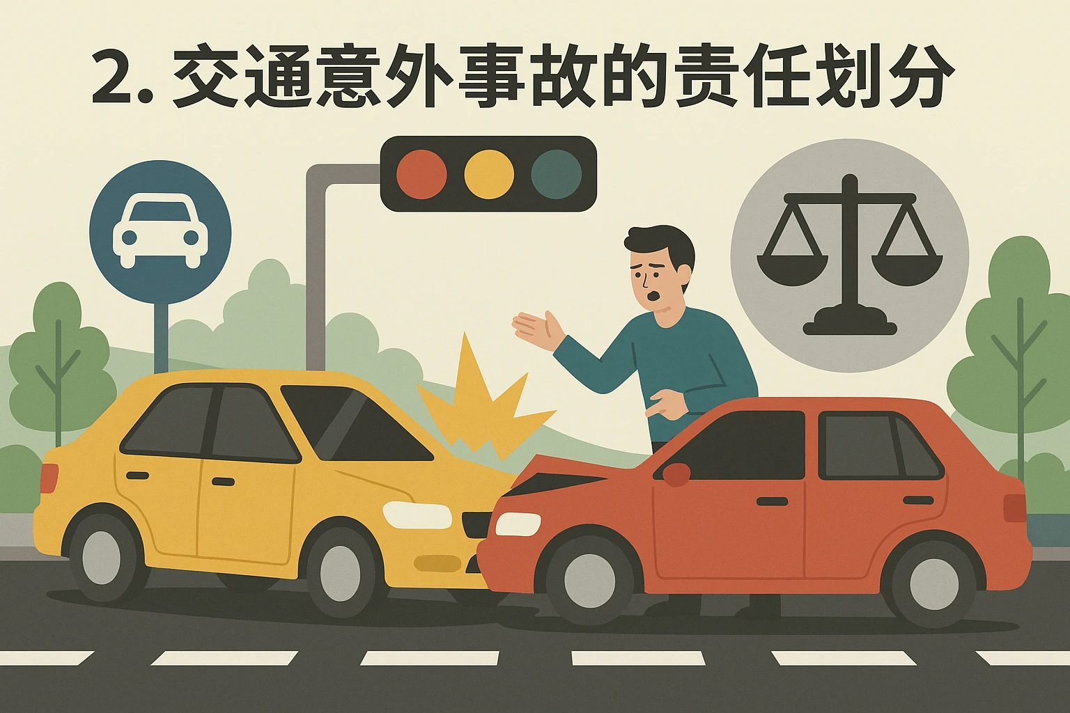 2. 交通意外事故的责任划分