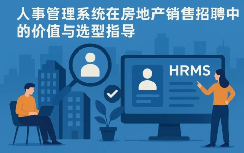 人事管理系统在房地产销售招聘中的价值与选型指导