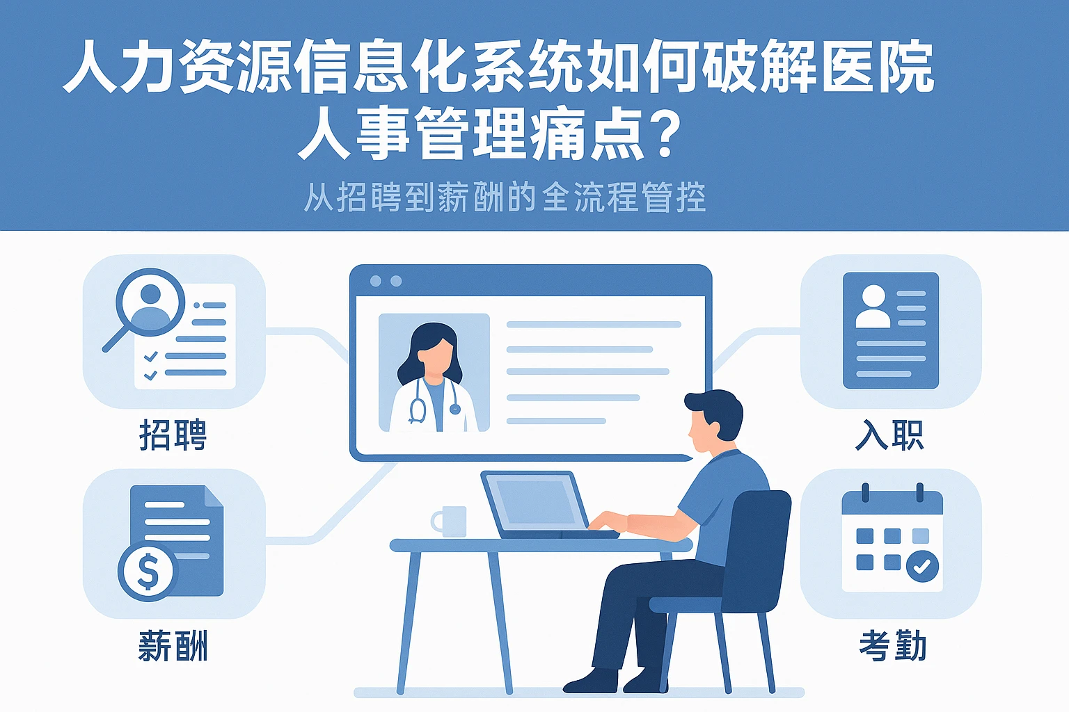 人力资源信息化系统如何破解医院人事管理痛点？从招聘到薪酬的全流程管控