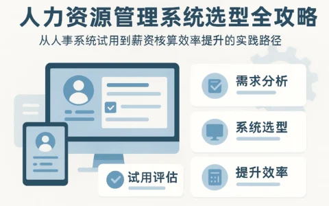 人力资源管理系统选型全攻略：从人事系统试用到薪资核算效率提升的实践路径
