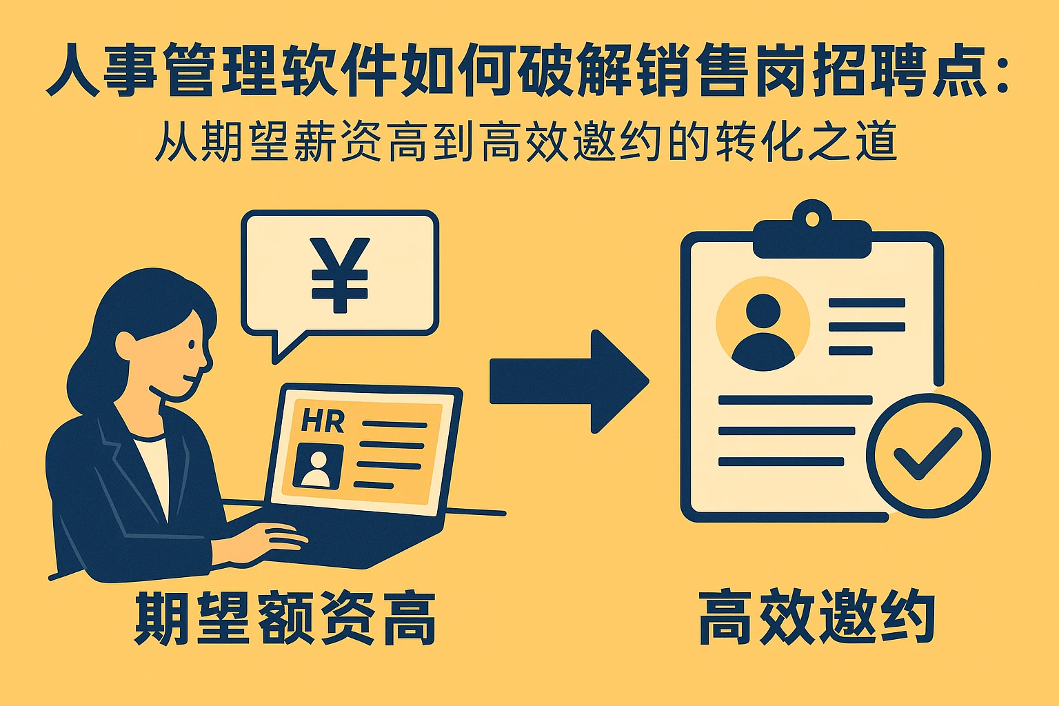 人事管理软件如何破解销售岗招聘痛点：从期望薪资高到高效邀约的转化之道