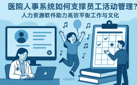 医院人事系统如何支撑员工活动管理?人力资源软件助力高效平衡工作与文化