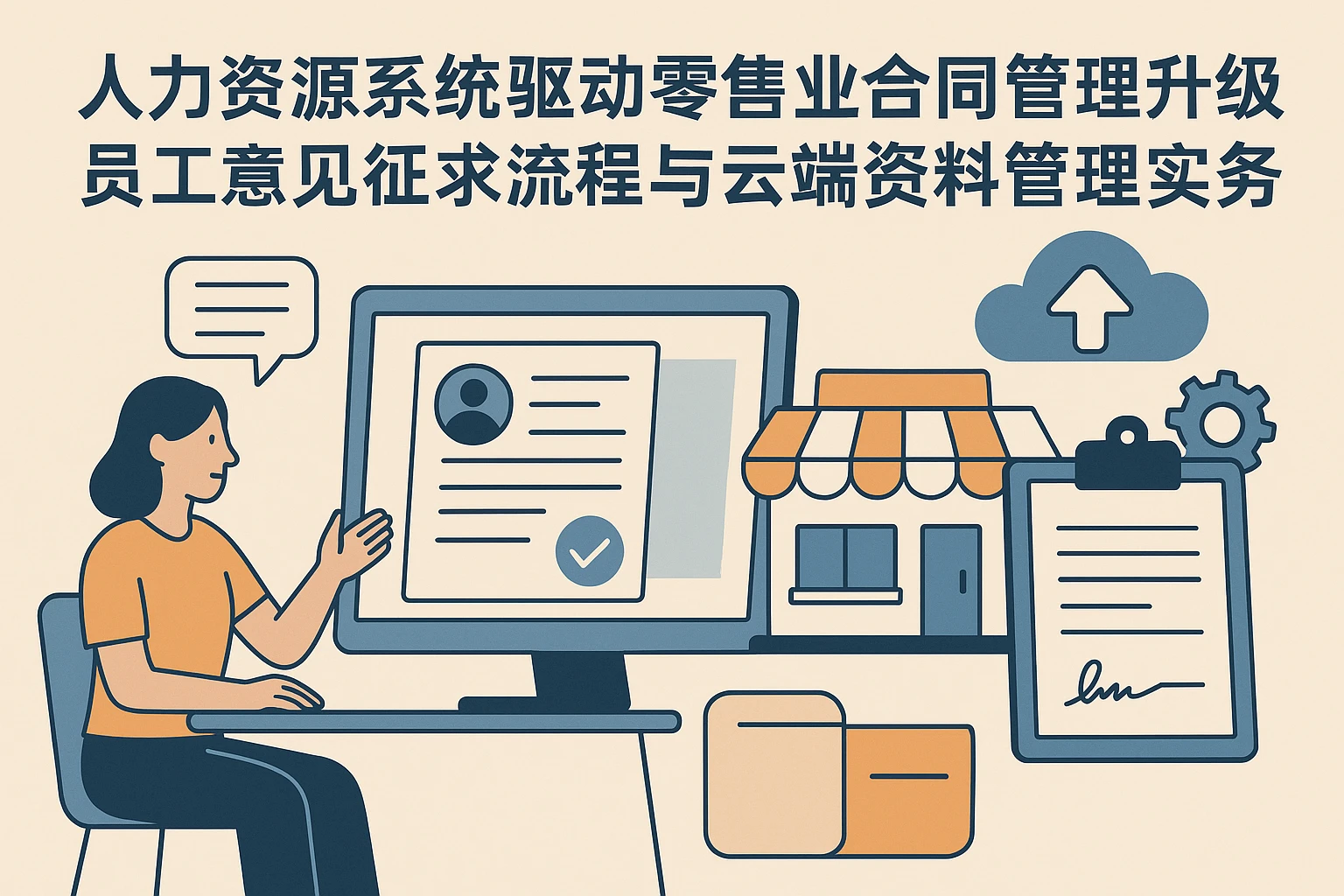 人力资源系统驱动零售业合同管理升级：员工意见征求流程与云端资料管理实务