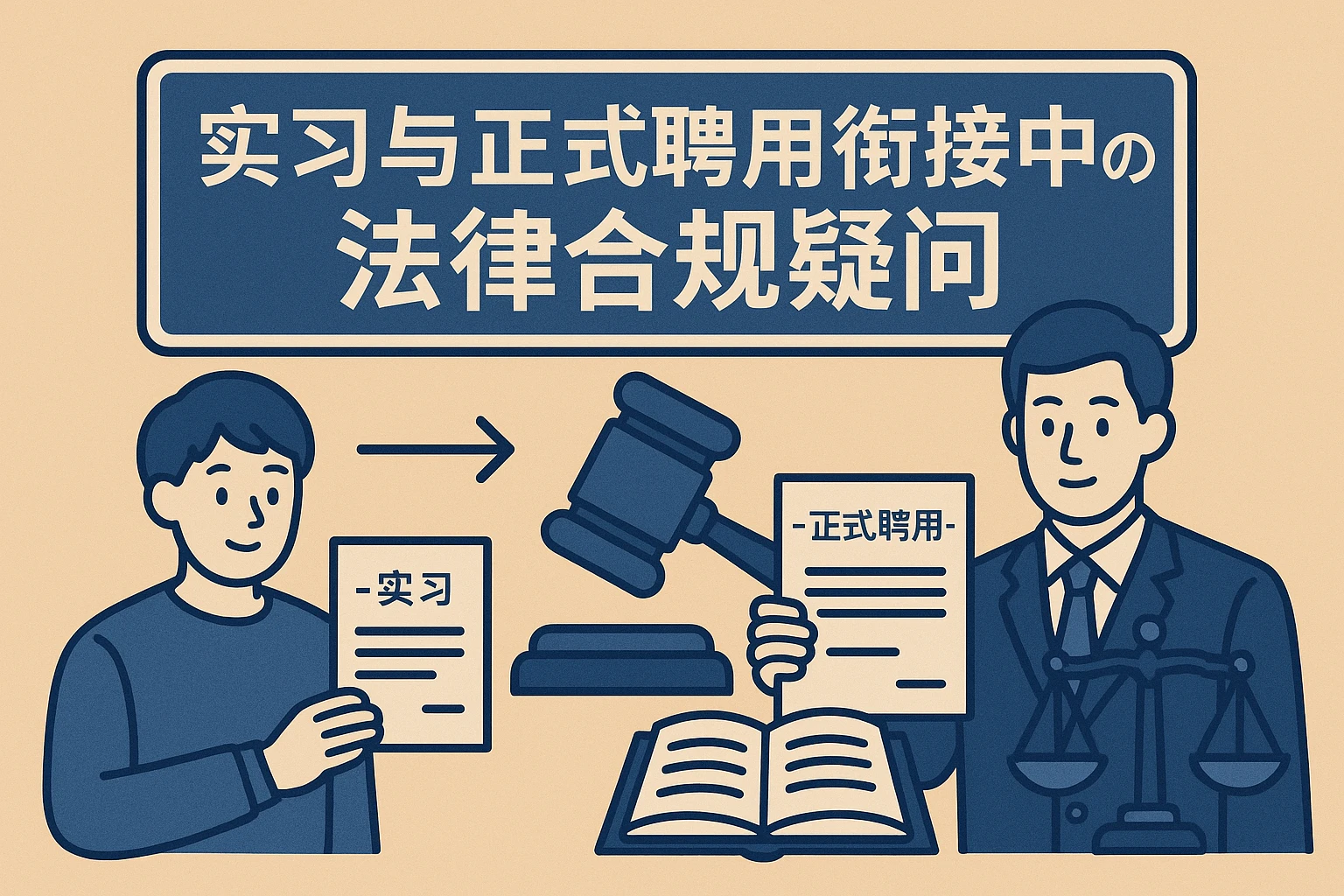 实习与正式聘用衔接中的法律合规疑问