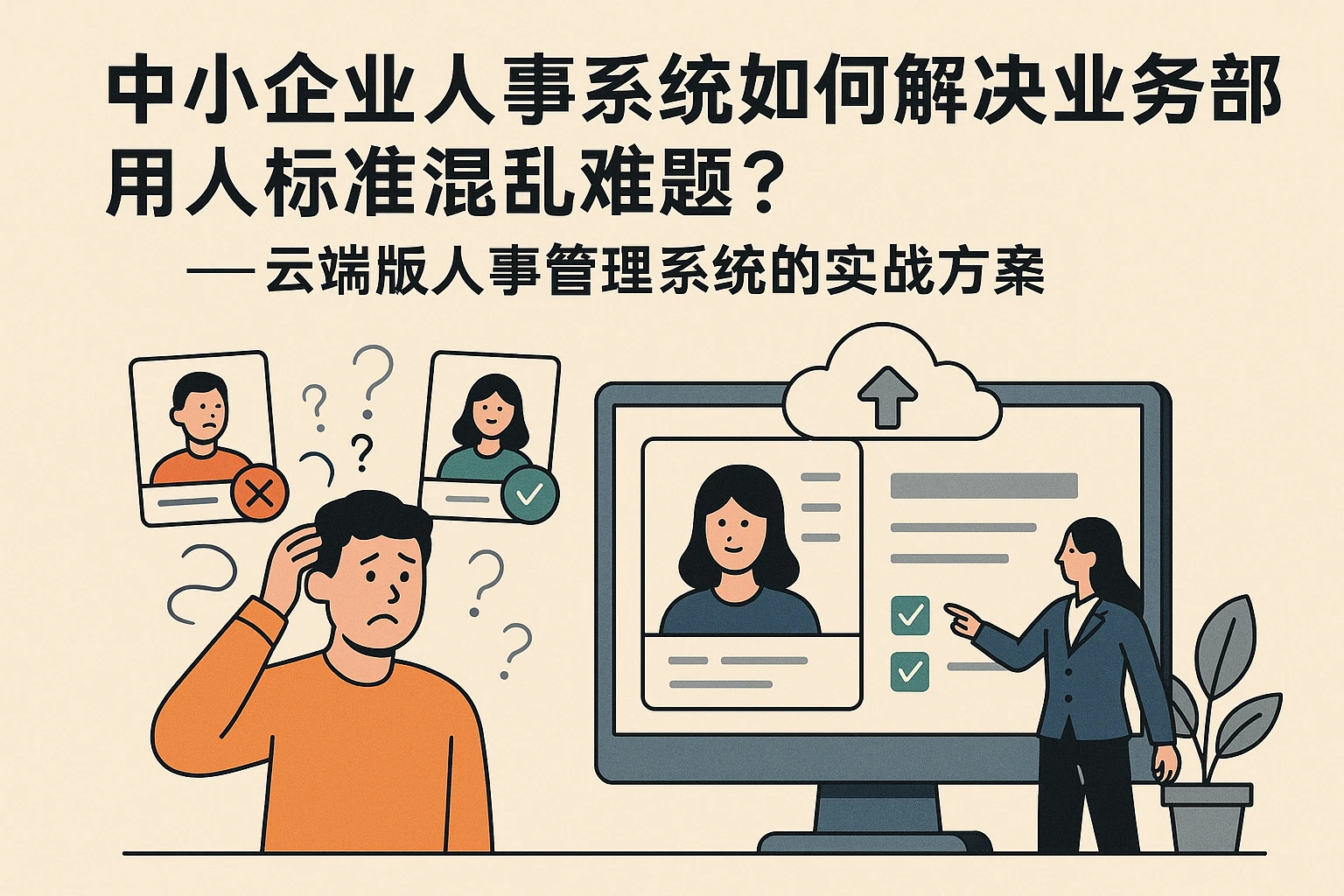 中小企业人事系统如何解决业务部门用人标准混乱难题？——云端版人事管理系统的实战方案