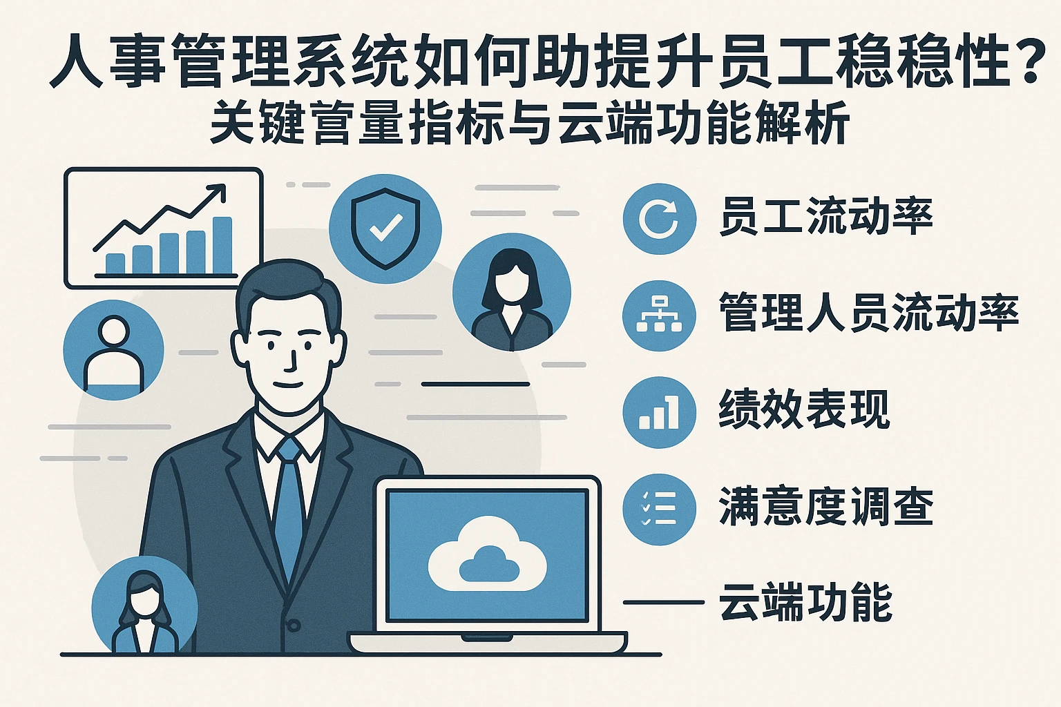 人事管理系统如何助力企业提升员工与高管稳定性？关键衡量指标与云端功能解析