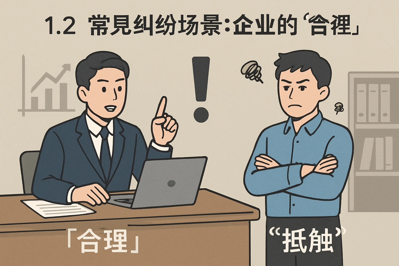 1.2 常见纠纷场景：企业的“合理”与员工的“抵触”