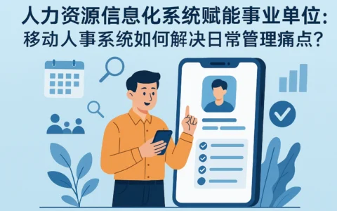 人力资源信息化系统赋能事业单位：移动人事系统如何解决日常管理痛点？