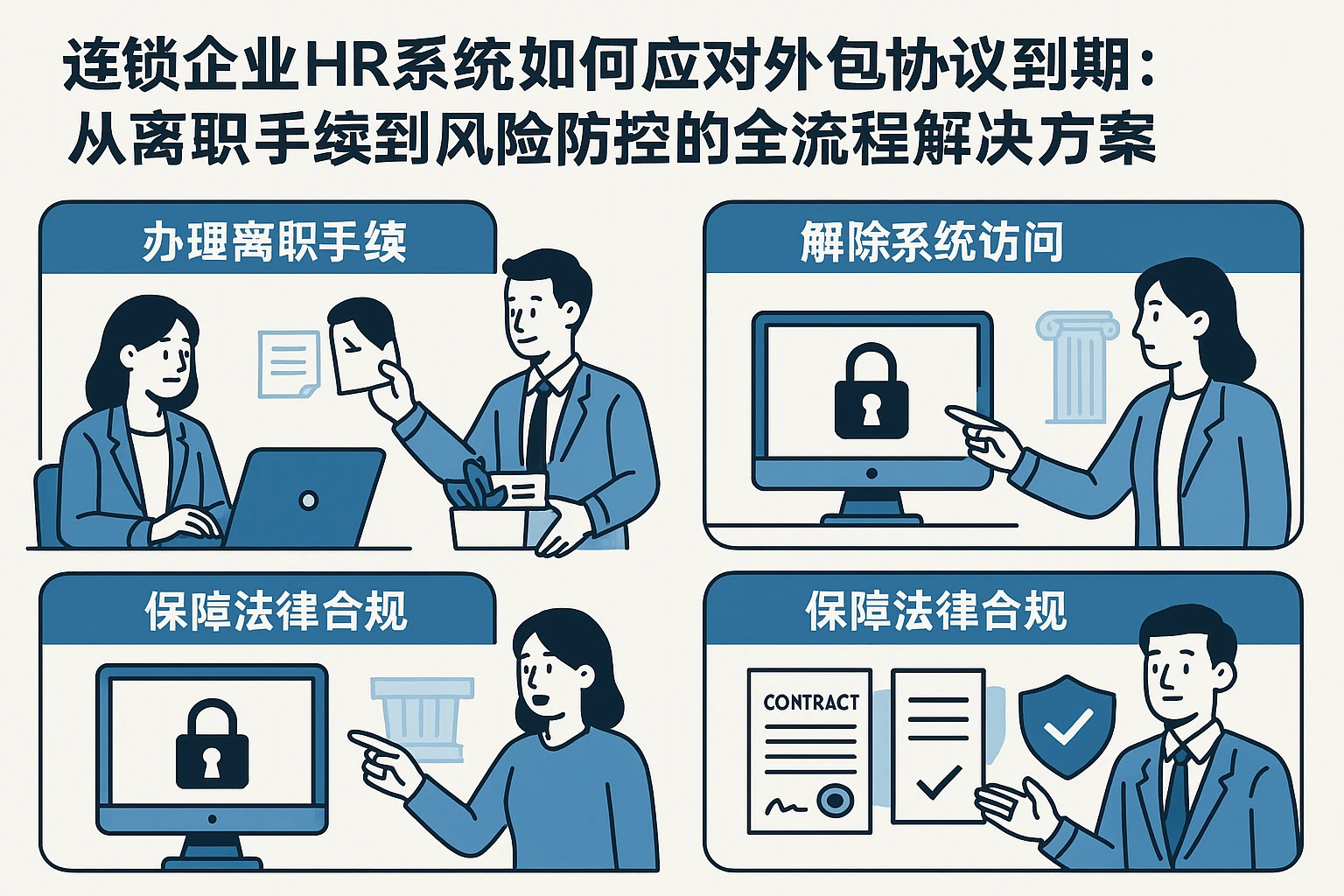 连锁企业HR系统如何应对外包协议到期：从离职手续到风险防控的全流程解决方案