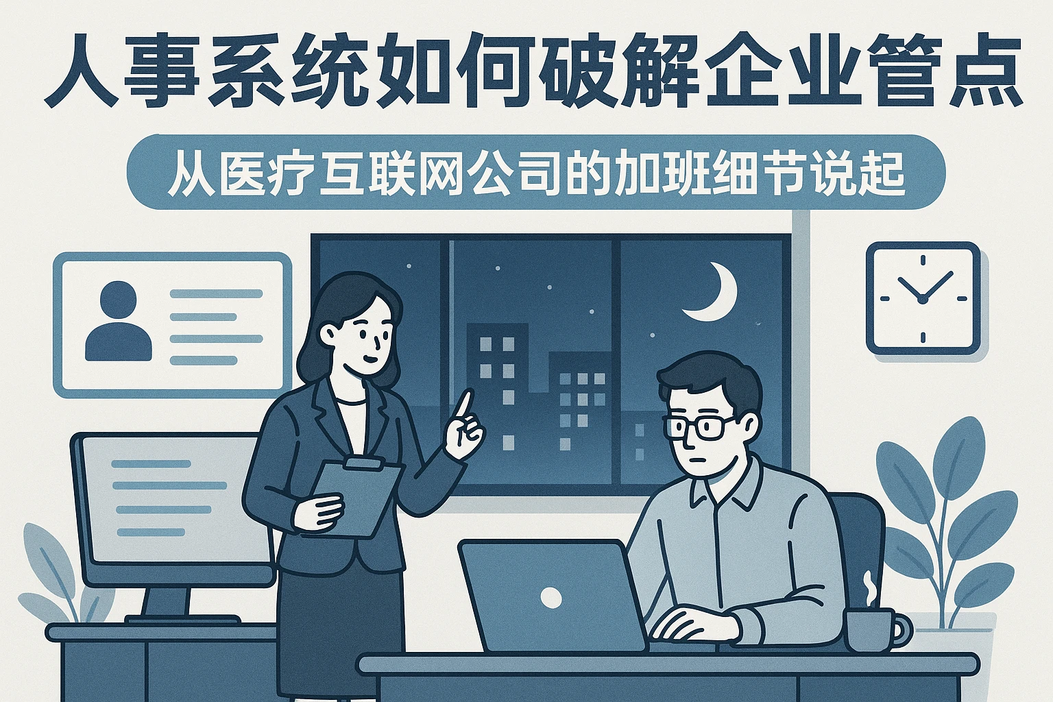 人事系统如何破解企业管理痛点？从医疗互联网公司的加班细节说起
