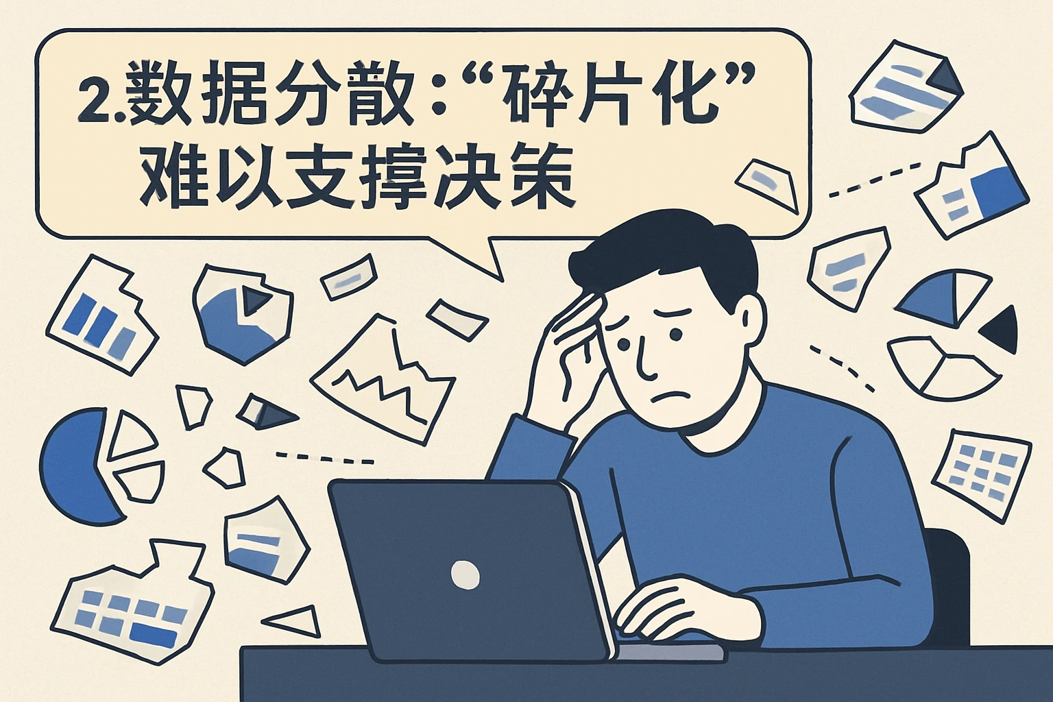 2. 数据分散：“碎片化”难以支撑决策