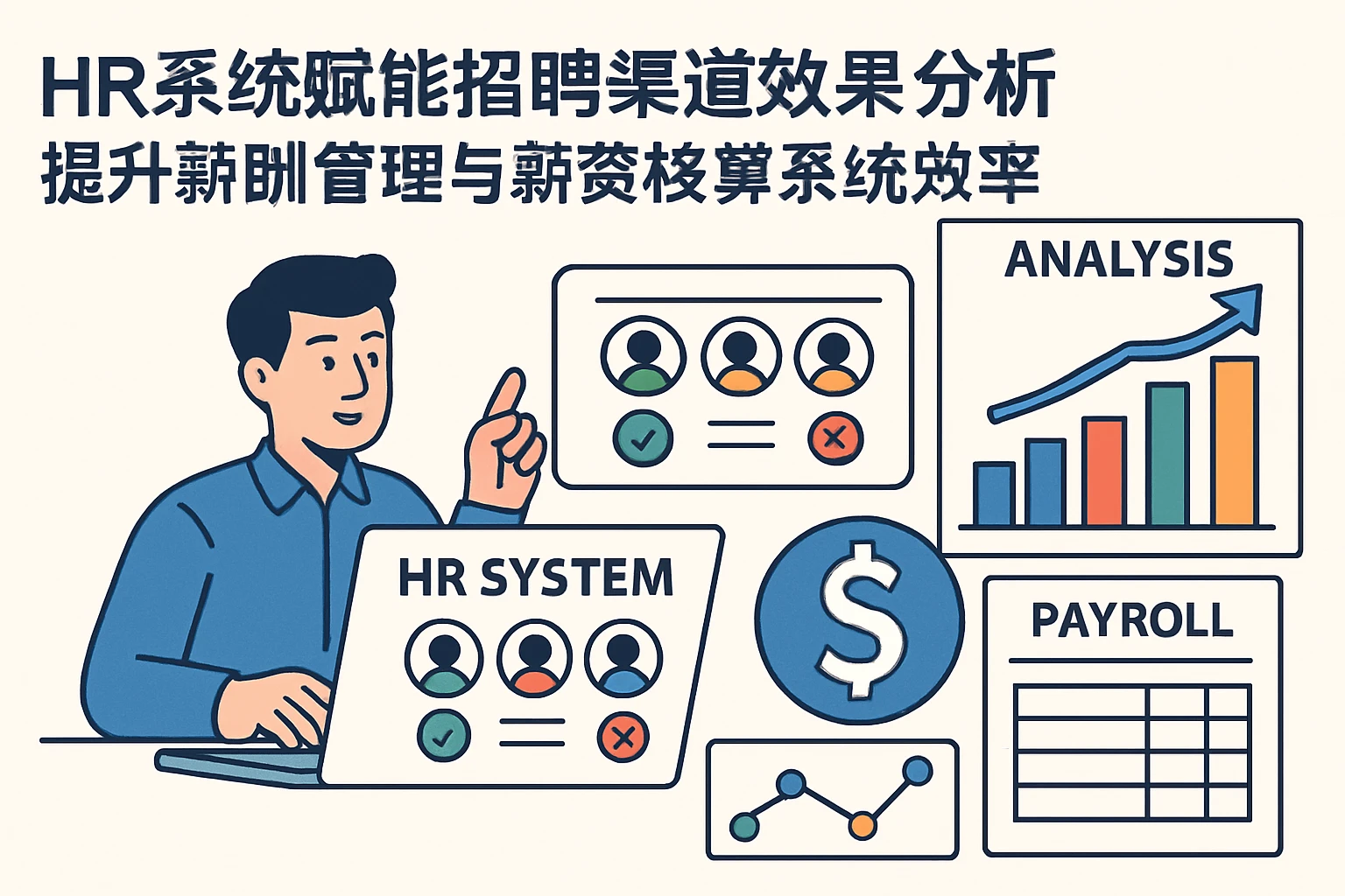 HR系统赋能招聘渠道效果分析，提升薪酬管理与薪资核算系统效率