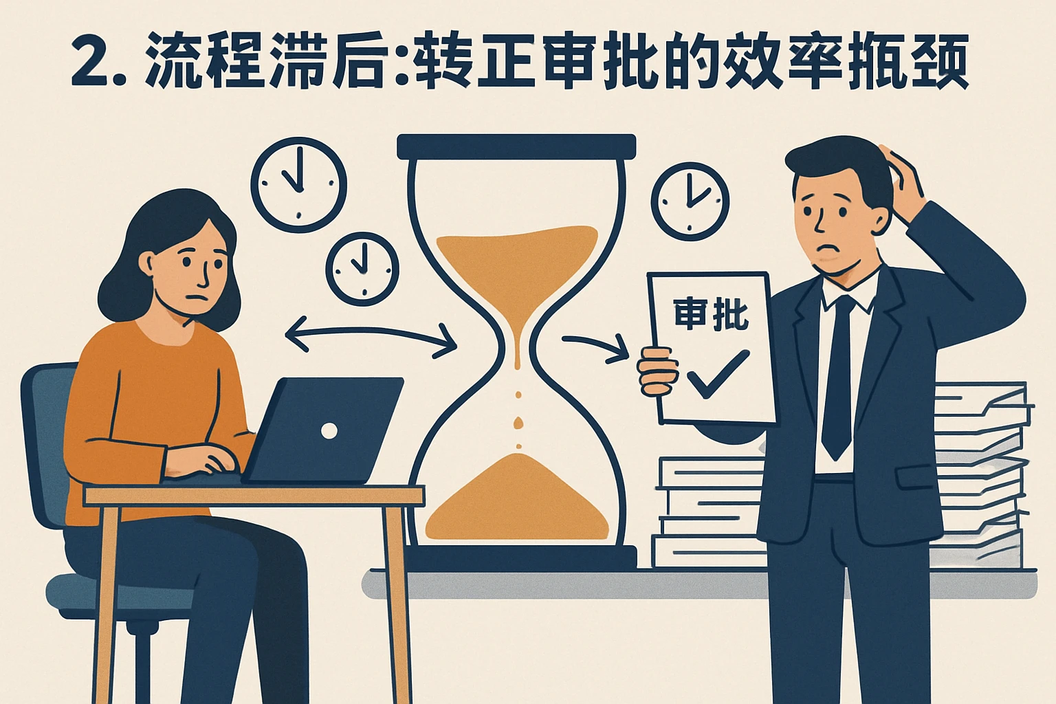 2. 流程滞后：转正审批的效率瓶颈