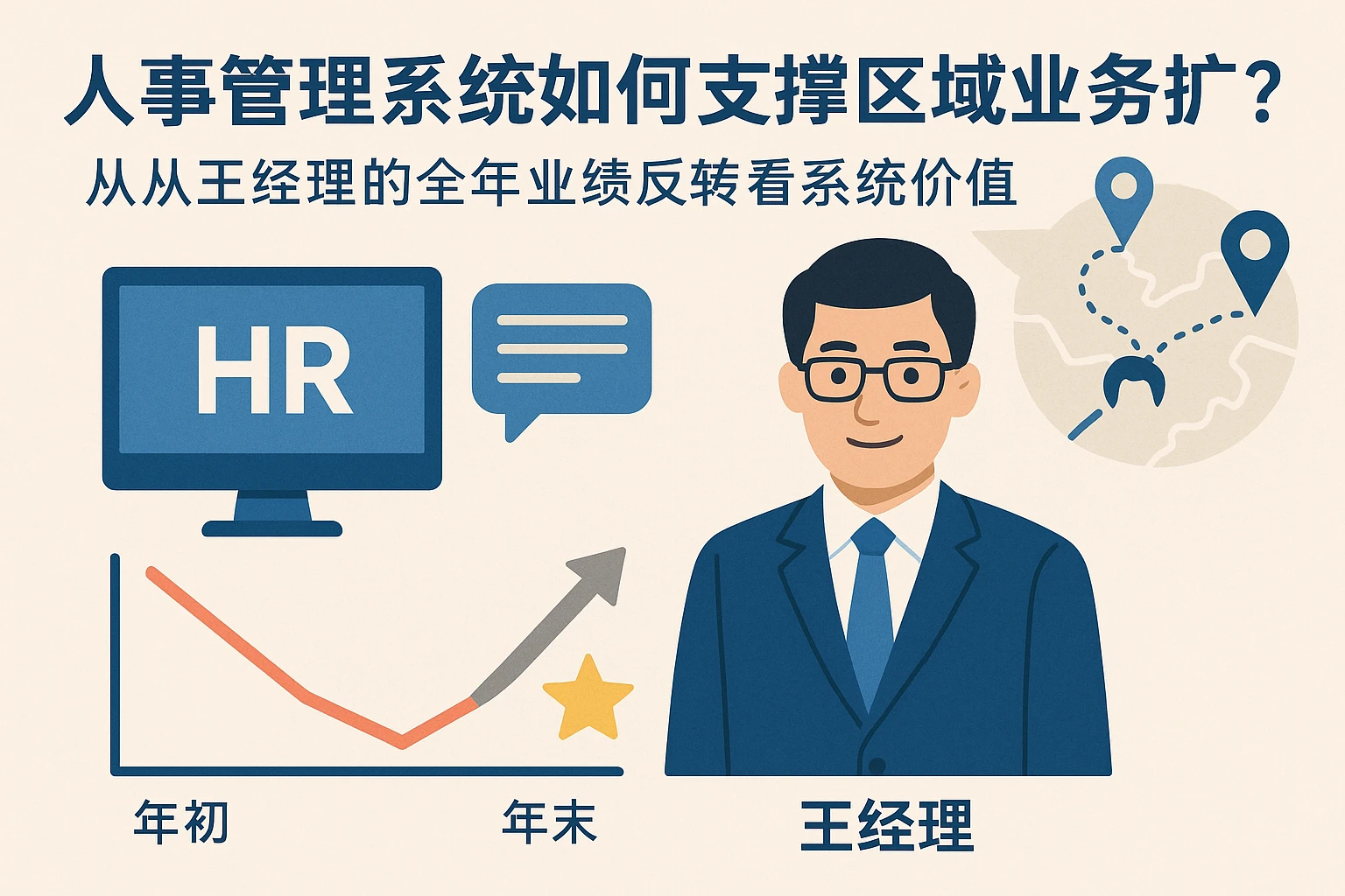 人事管理系统如何支撑区域业务扩张？从王经理的全年业绩反转看系统价值