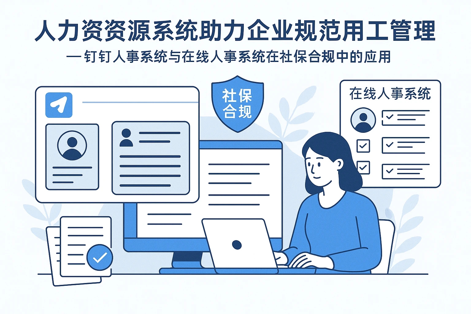 人力资源系统助力企业规范用工管理 —— 钉钉人事系统与在线人事系统在社保合规中的应用