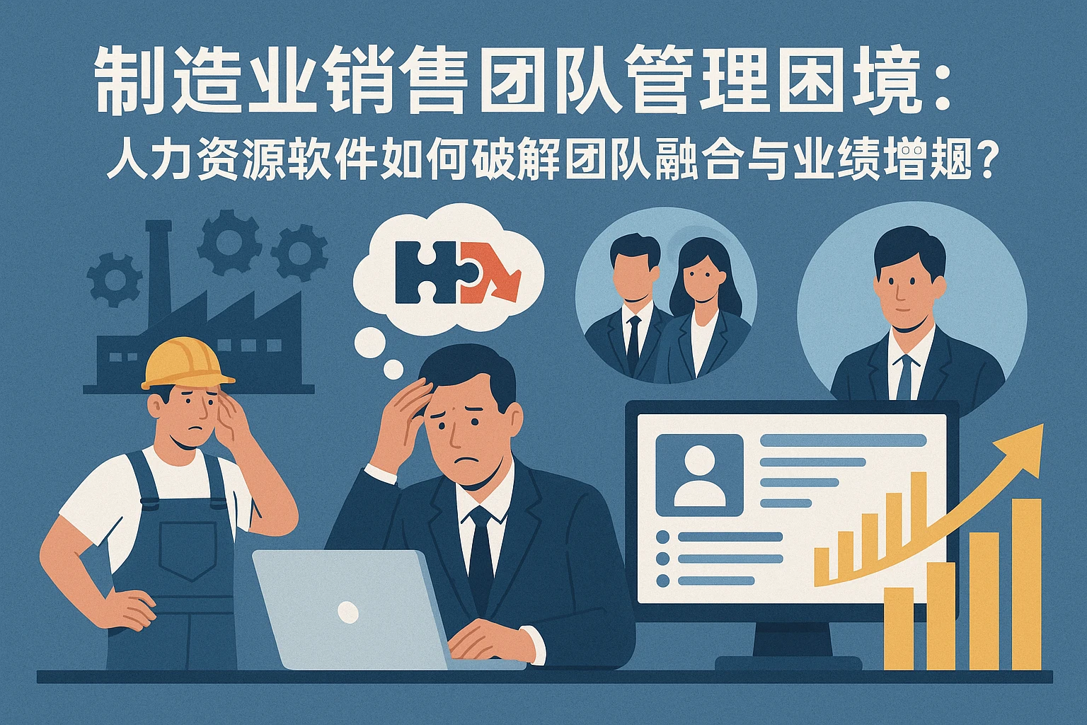 制造业销售团队管理困境：人力资源软件如何破解团队融合与业绩增长难题？