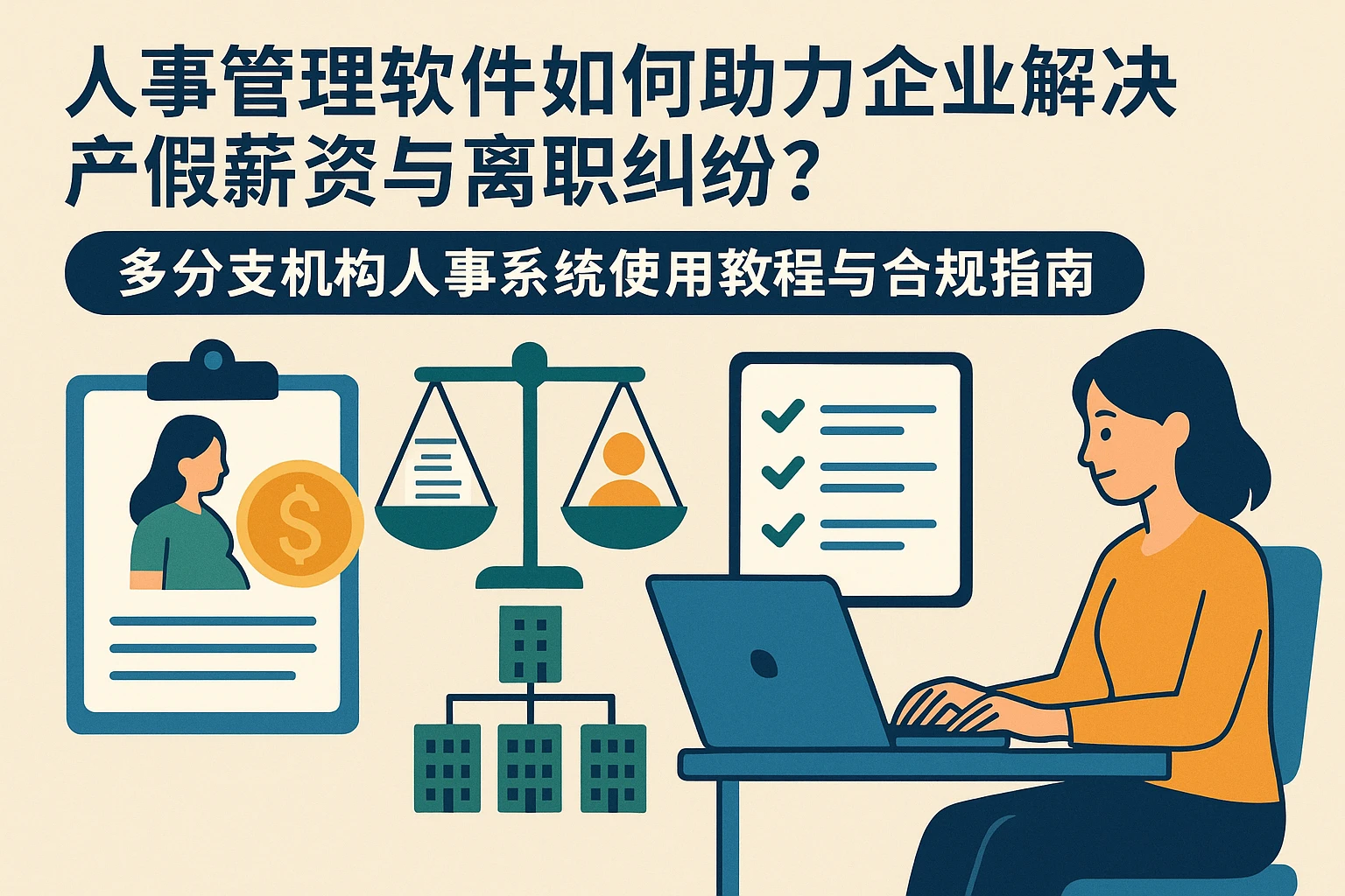 人事管理软件如何助力企业解决产假薪资与离职纠纷？——多分支机构人事系统使用教程与合规指南
