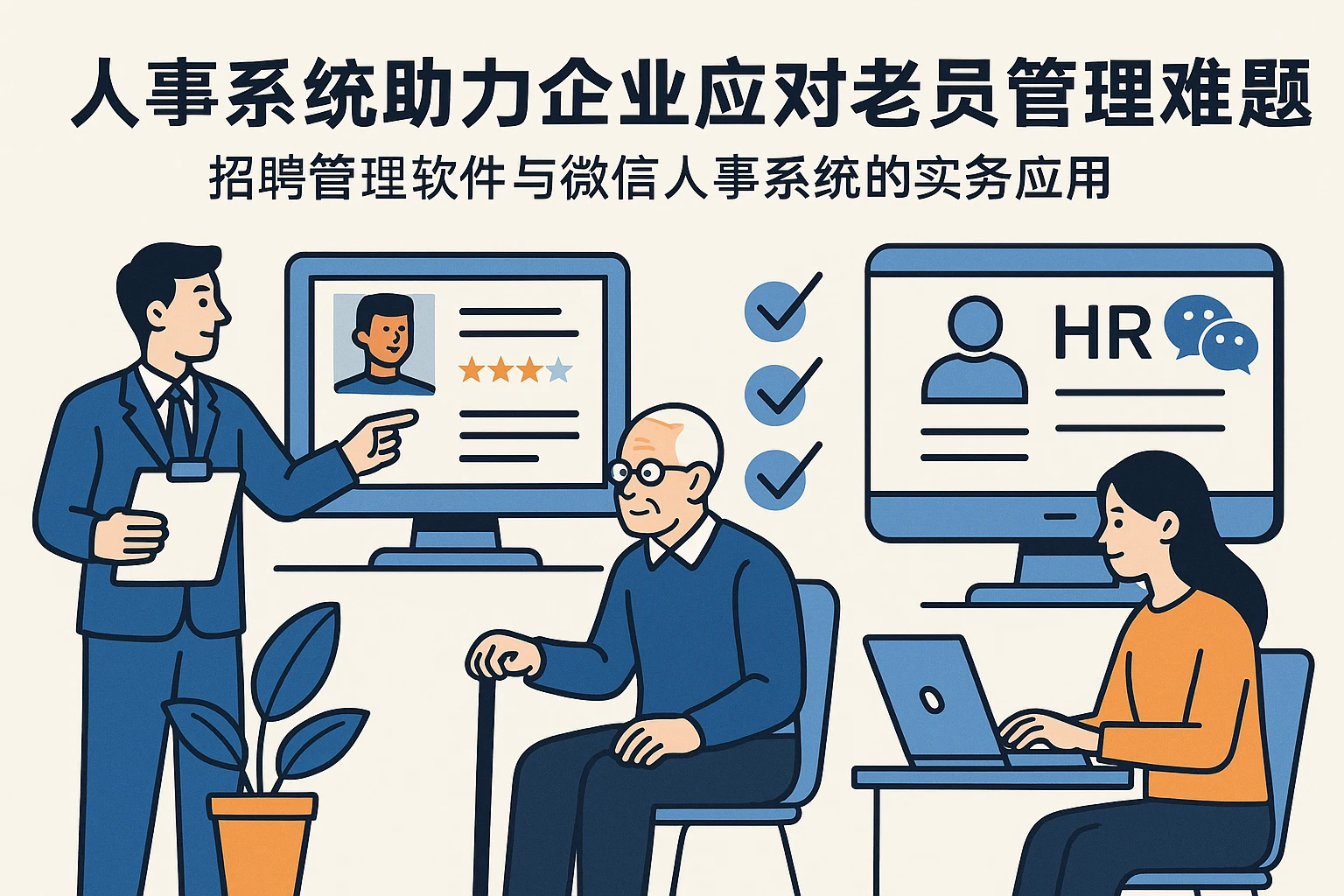 人事系统助力企业应对老员工管理难题——招聘管理软件与微信人事系统的实务应用