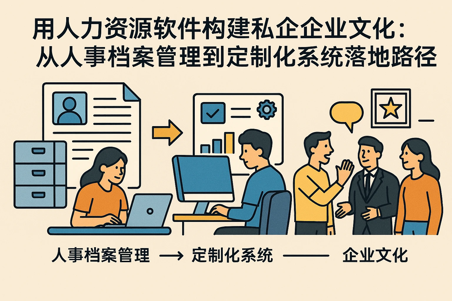 用人力资源软件构建私企企业文化：从人事档案管理到定制化系统的落地路径