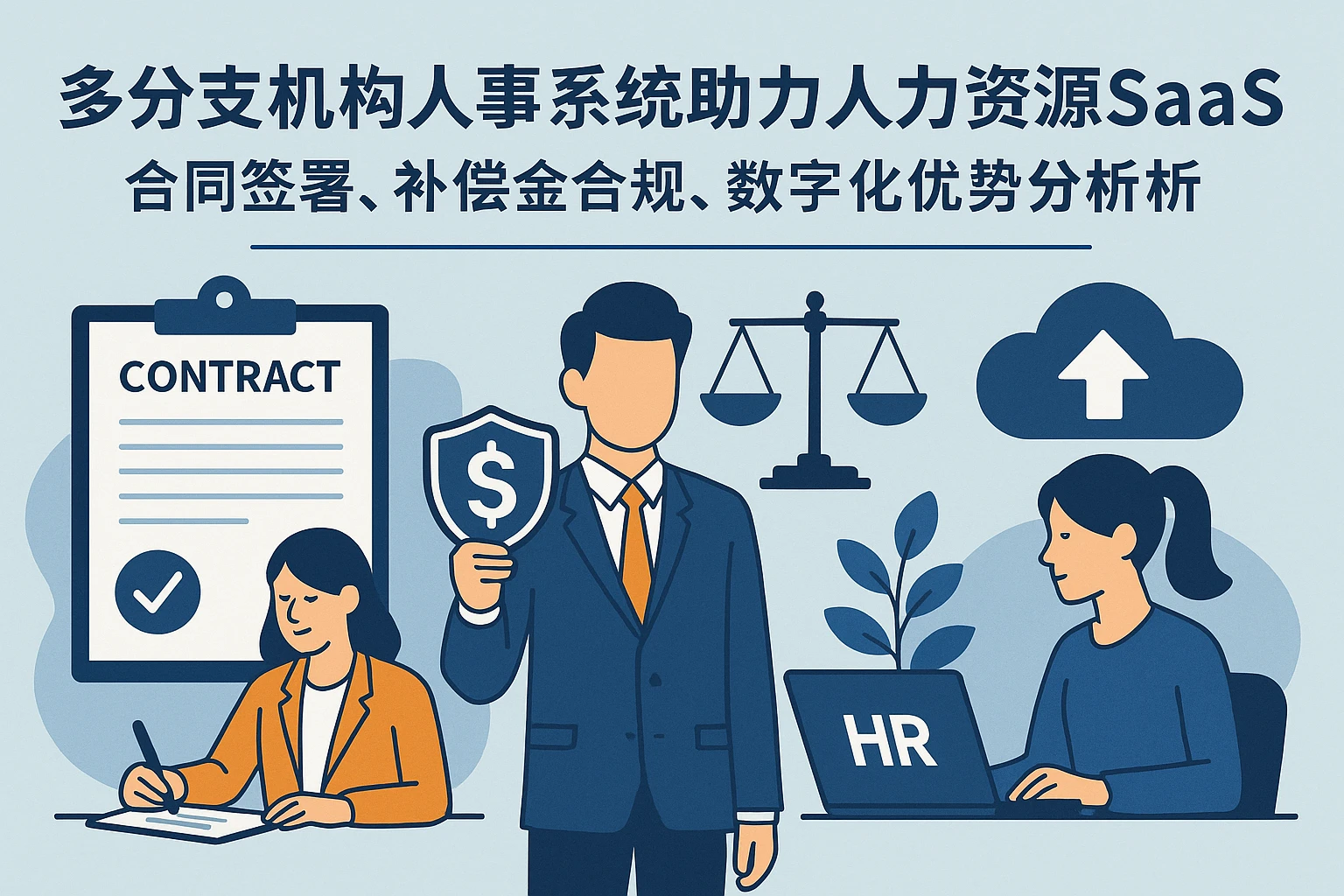 多分支机构人事系统助力人力资源SaaS管理——合同签署、补偿金合规及数字化优势分析