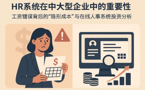 HR系统在中大型企业中的重要性：工资错误背后的“隐形成本”与在线人事系统投资分析