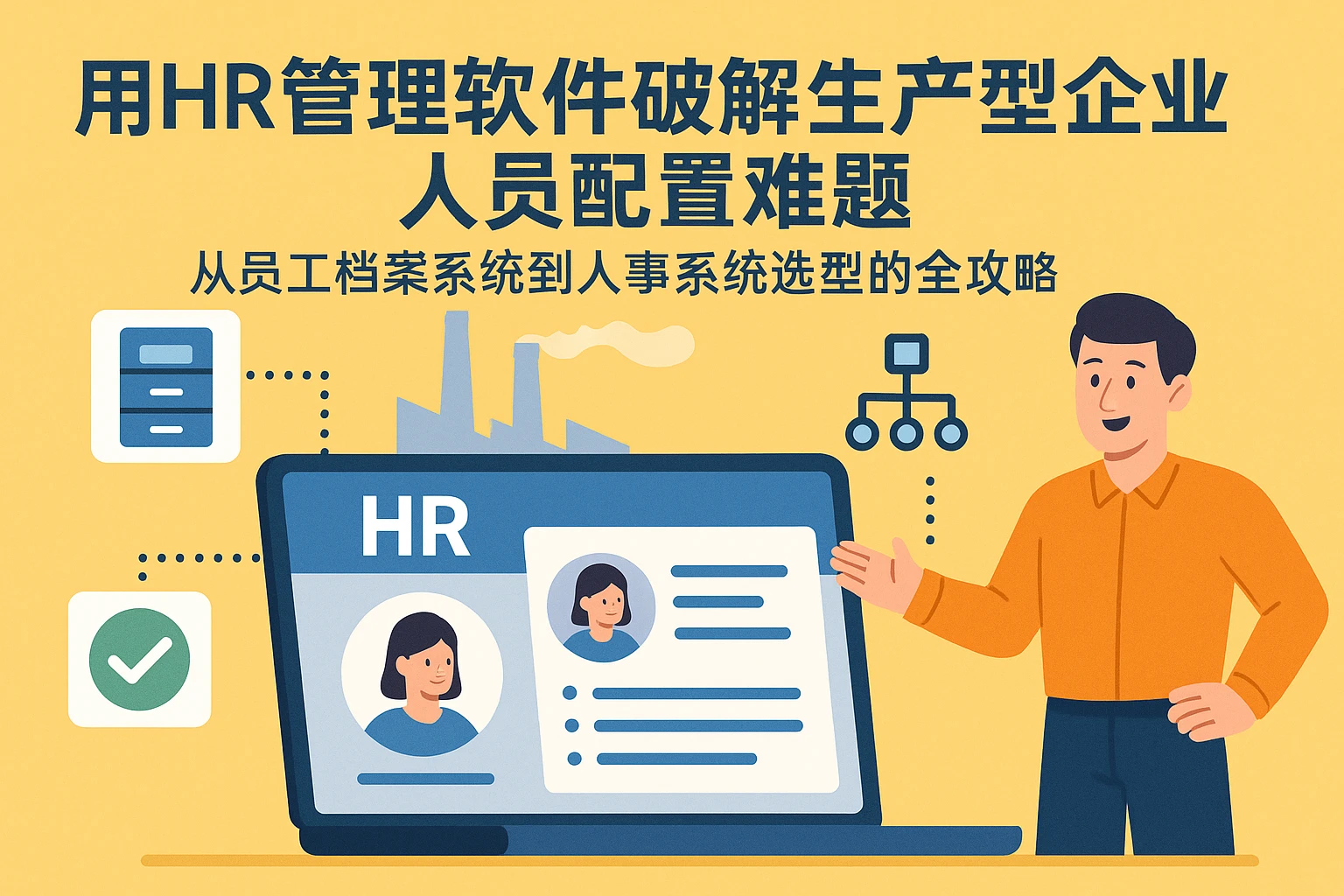用HR管理软件破解生产型企业人员配置难题——从员工档案系统到人事系统选型的全攻略