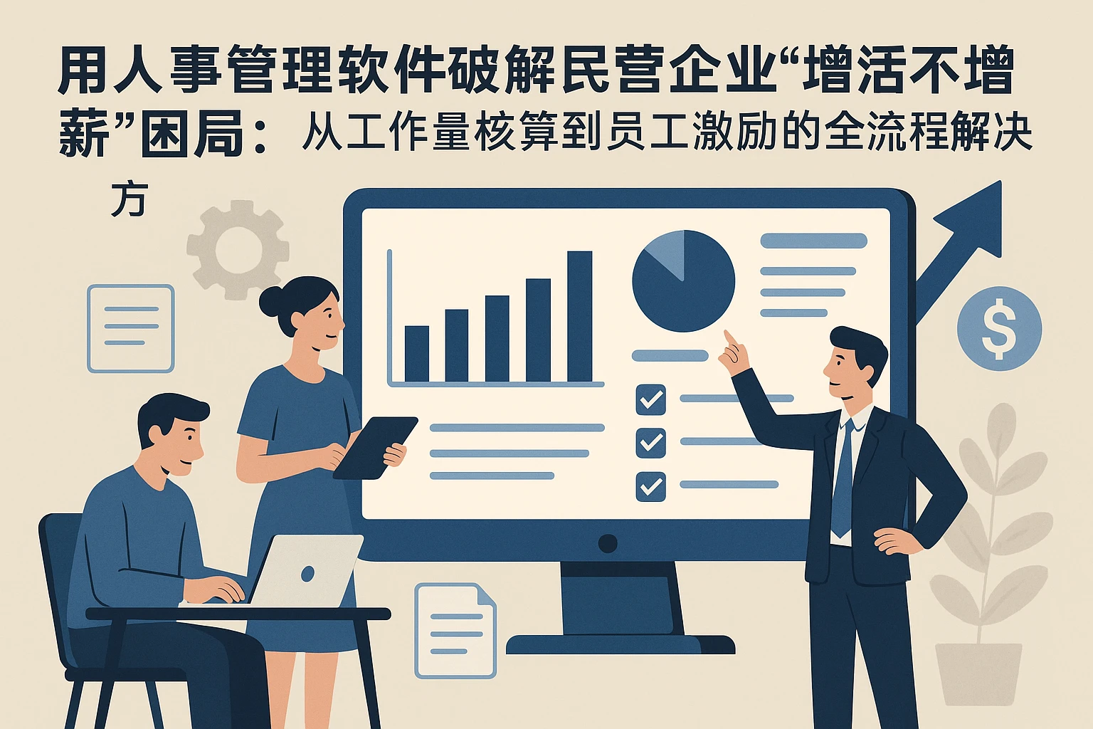 用人事管理软件破解民营企业“增活不增薪”困局：从工作量核算到员工激励的全流程解决方案