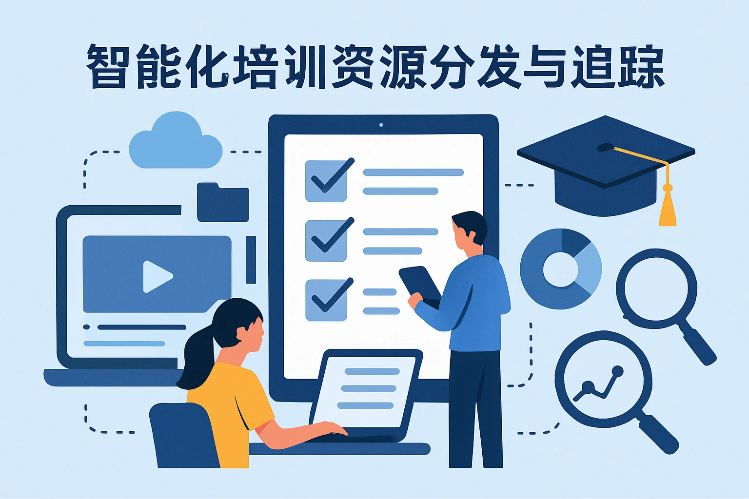 智能化培训资源分发与追踪