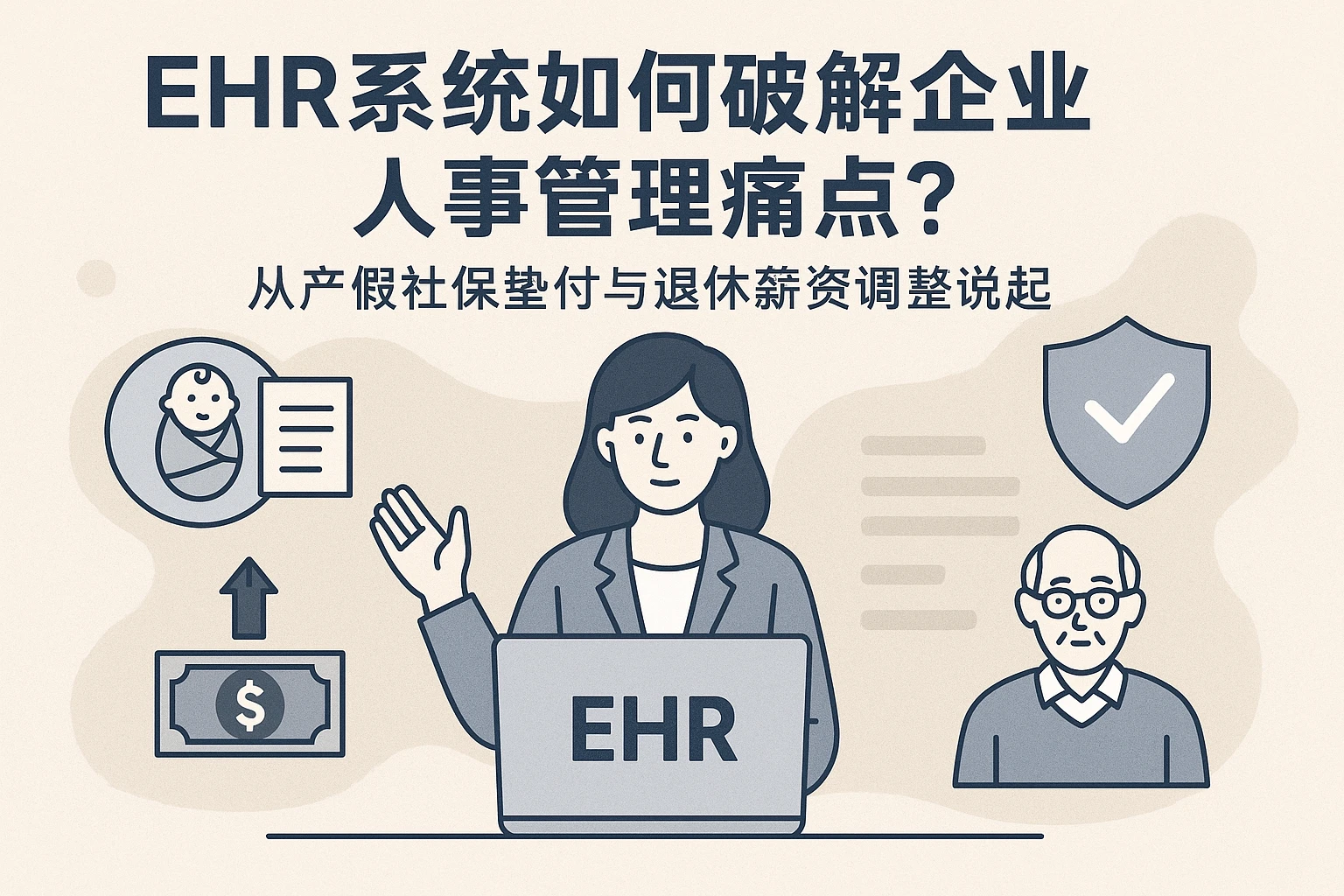 EHR系统如何破解企业人事管理痛点？从产假社保垫付与退休薪资调整说起