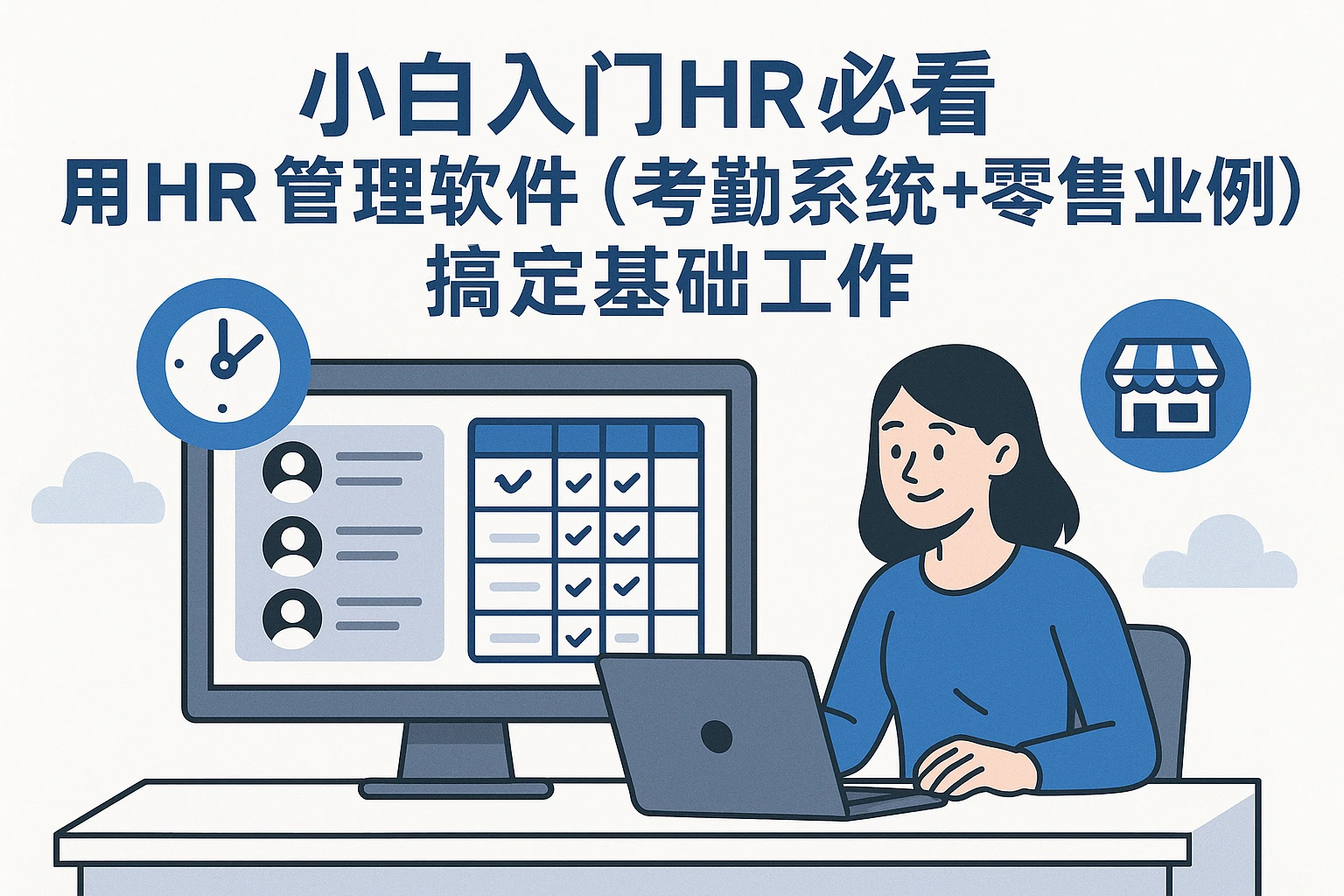 小白入门HR必看：用HR管理软件（考勤系统+零售业案例）搞定基础工作