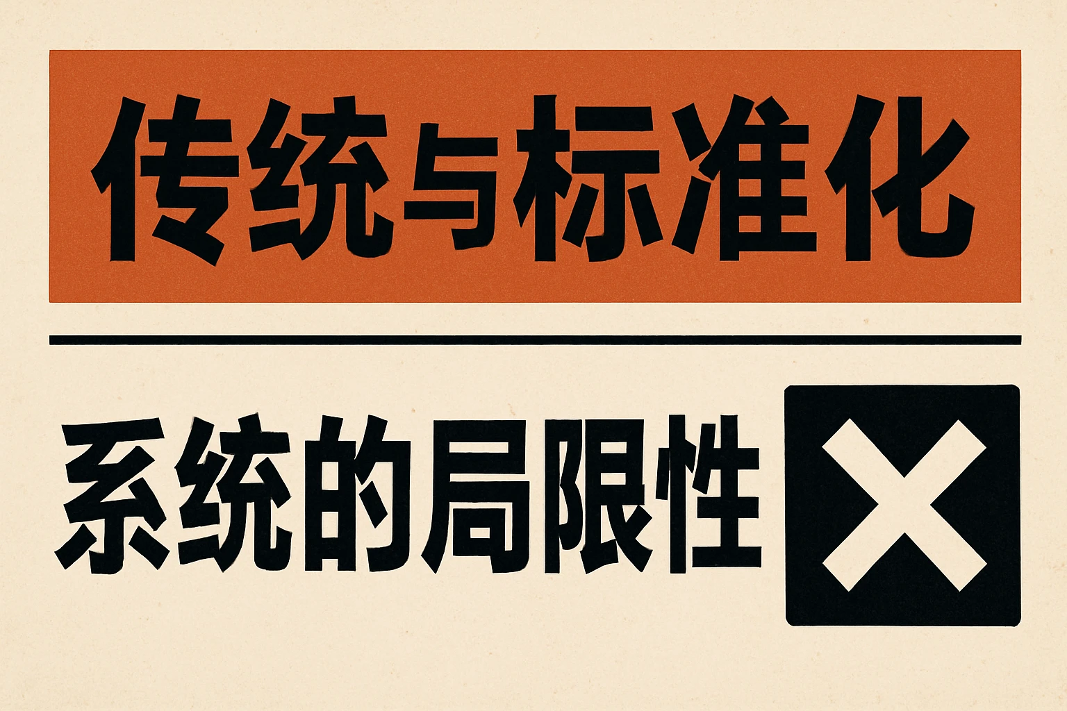 传统与标准化系统的局限性
