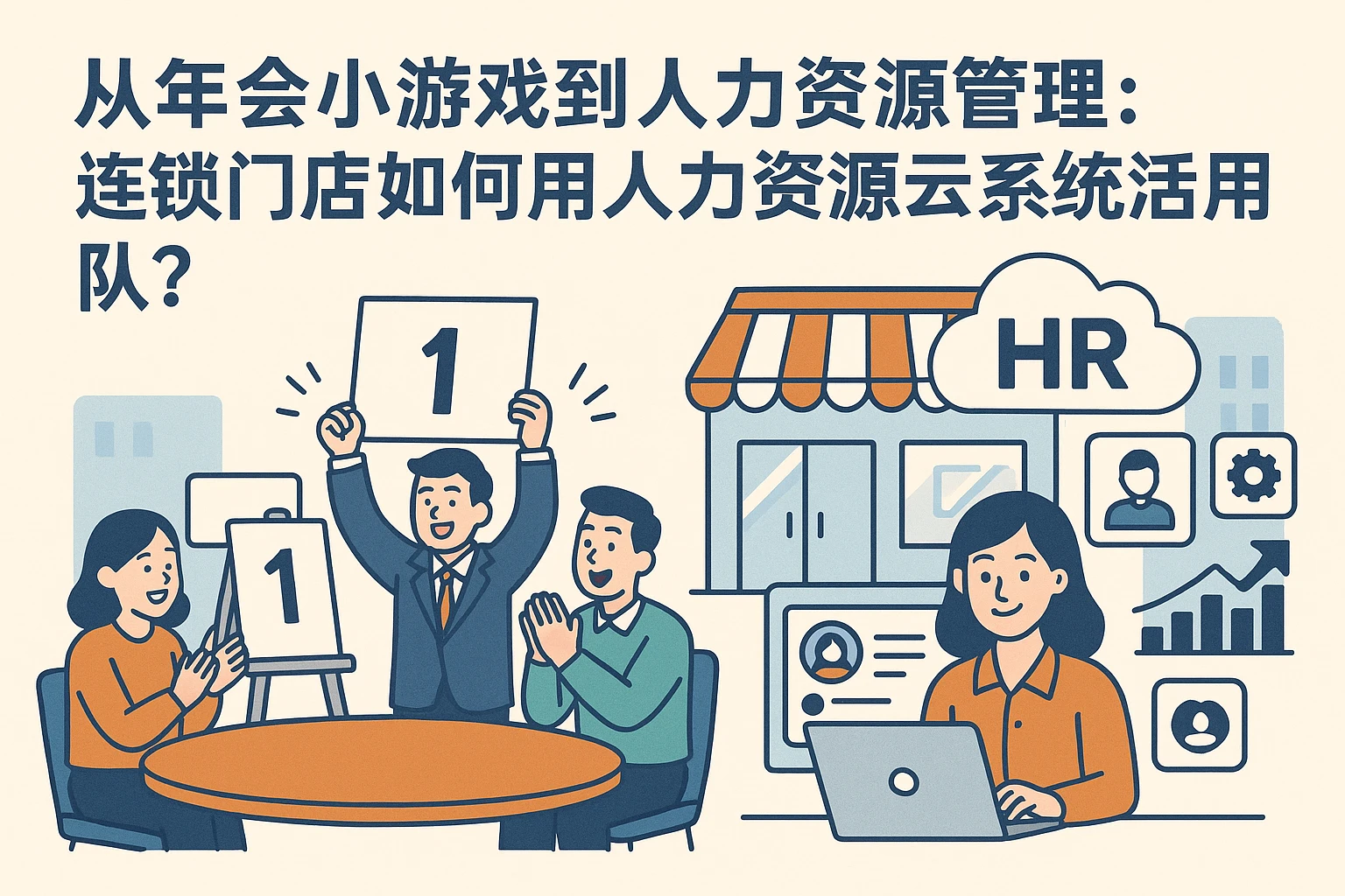 从年会小游戏到人力资源管理：连锁门店如何用人力资源云系统激活团队？