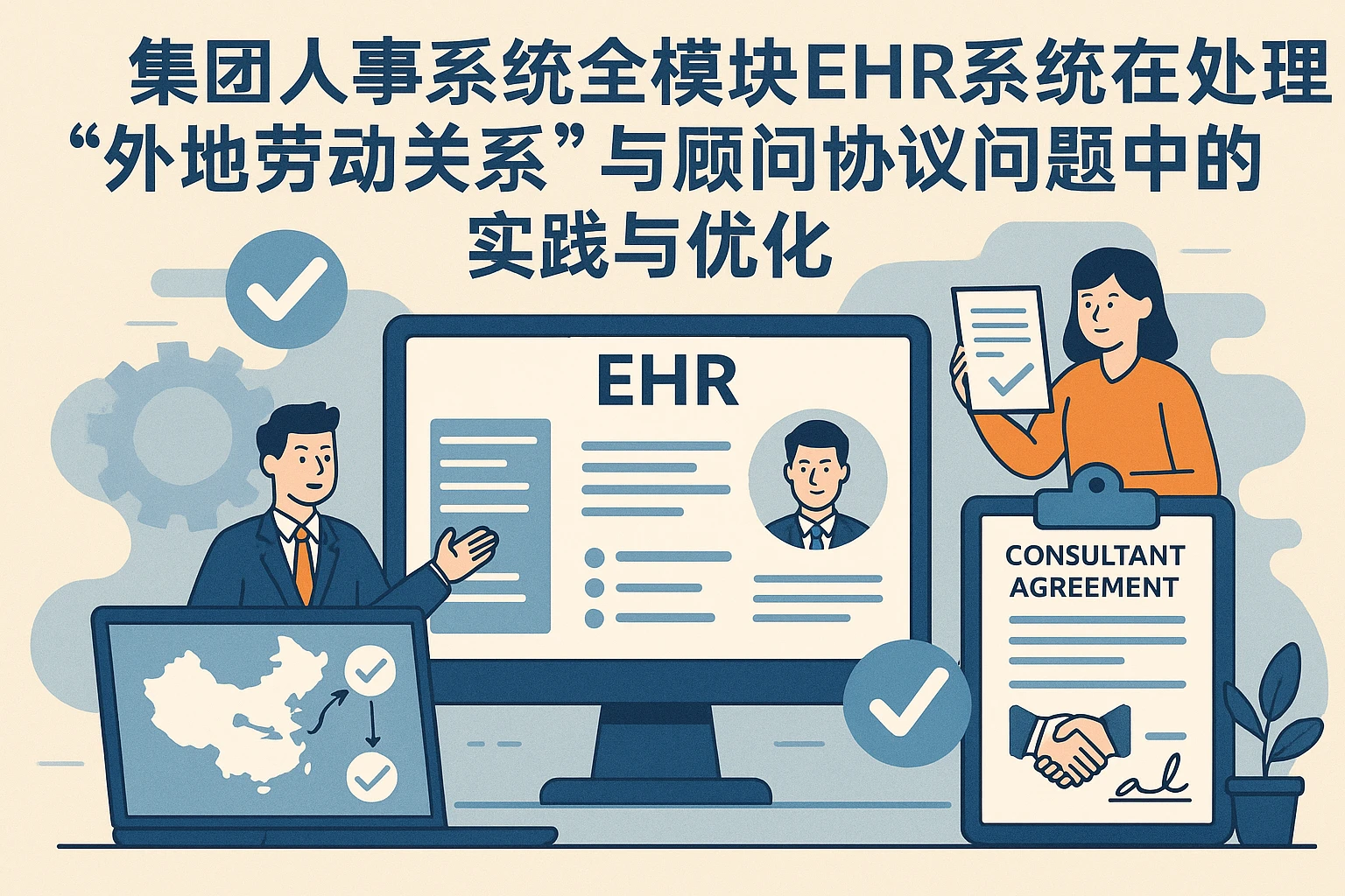 集团人事系统全模块EHR系统在处理“外地劳动关系”与顾问协议问题中的实践与优化