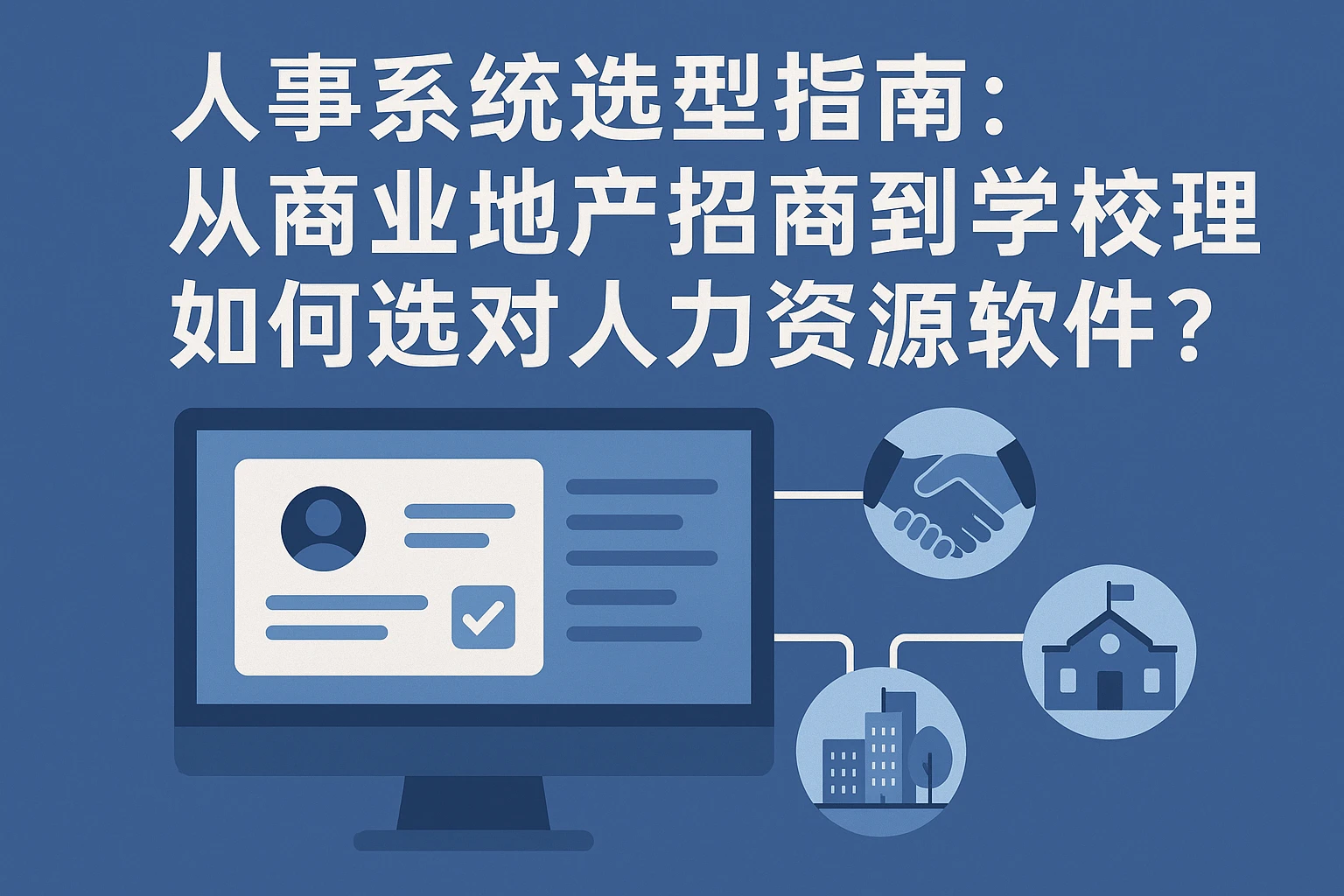 人事系统选型指南：从商业地产招商到学校管理，如何选对人力资源软件？