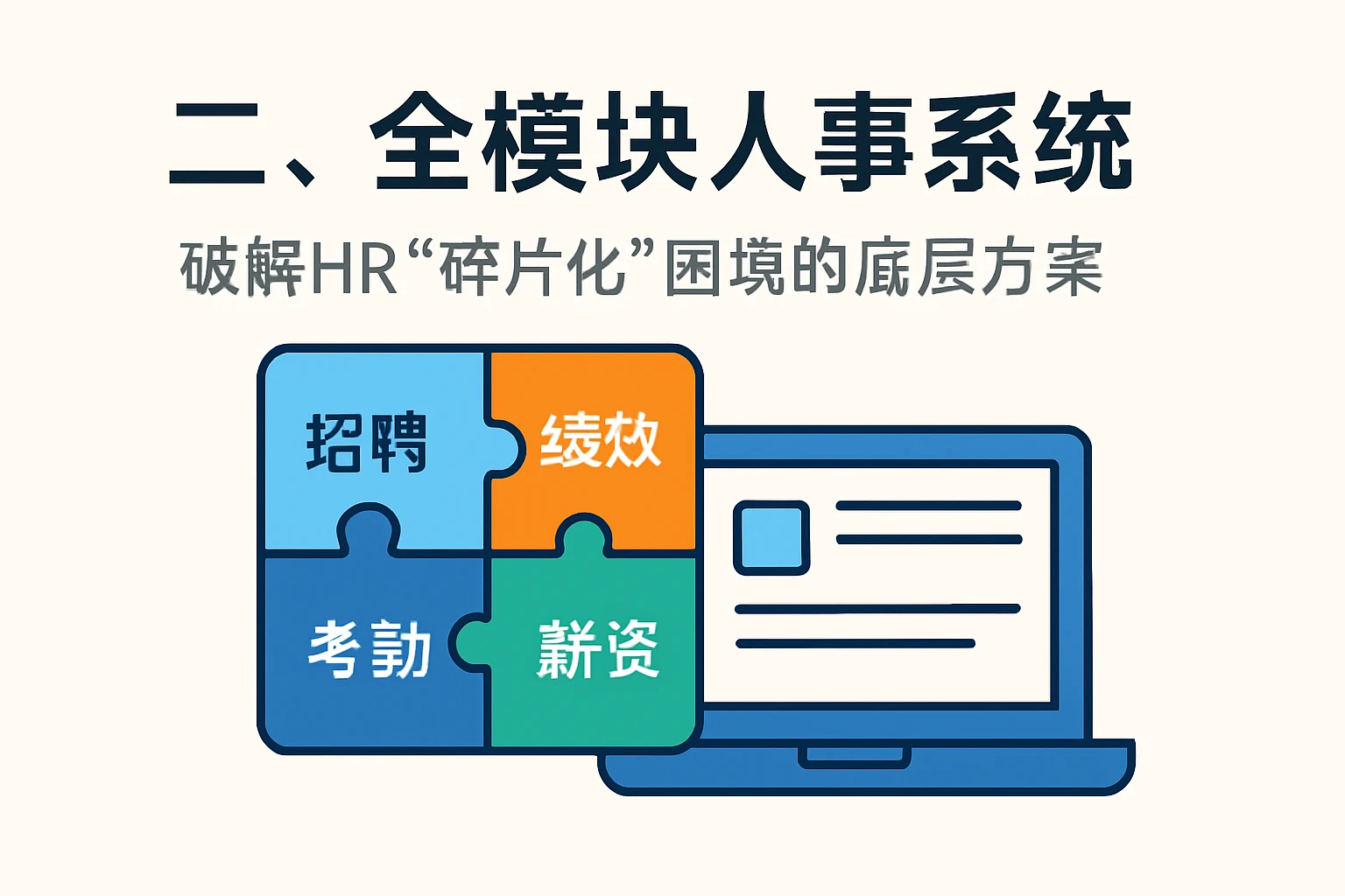 二、全模块人事系统：破解HR“碎片化”困境的底层方案